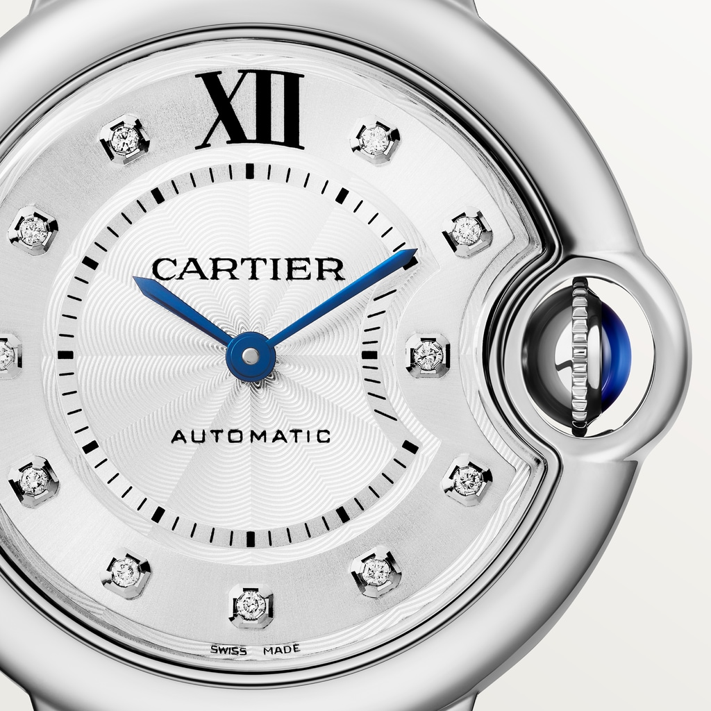 Ballon Bleu de Cartier Steel Diamond Silver Dial 33mm Product Image 1
