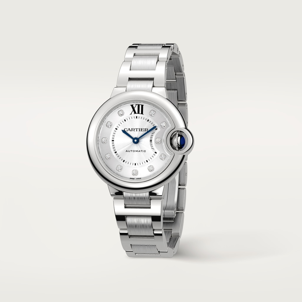 Ballon Bleu de Cartier Steel Diamond Silver Dial 33mm Product Image 2