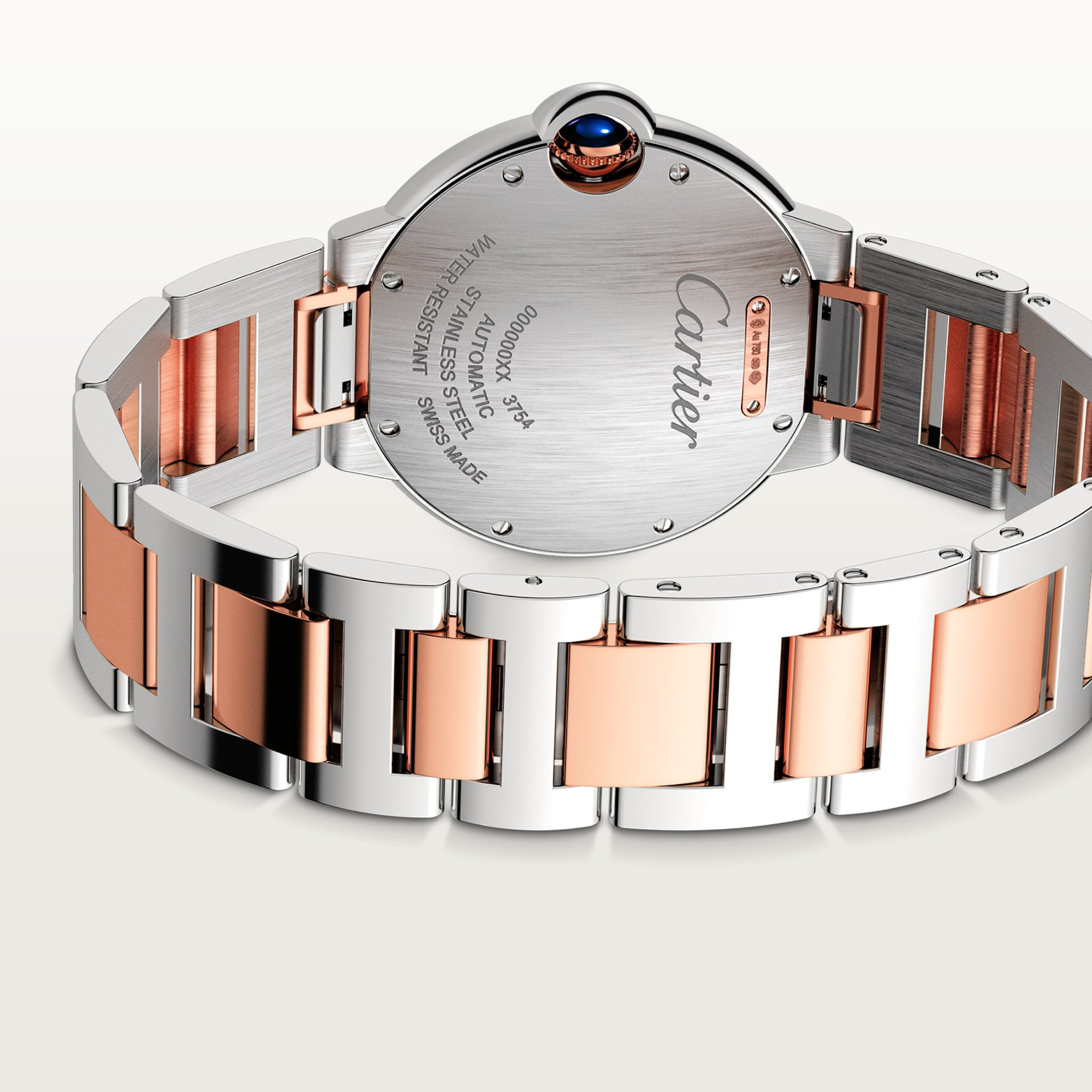 Ballon Bleu de Cartier Rose Gold & Steel Silver Dial 36mm Product Image 3