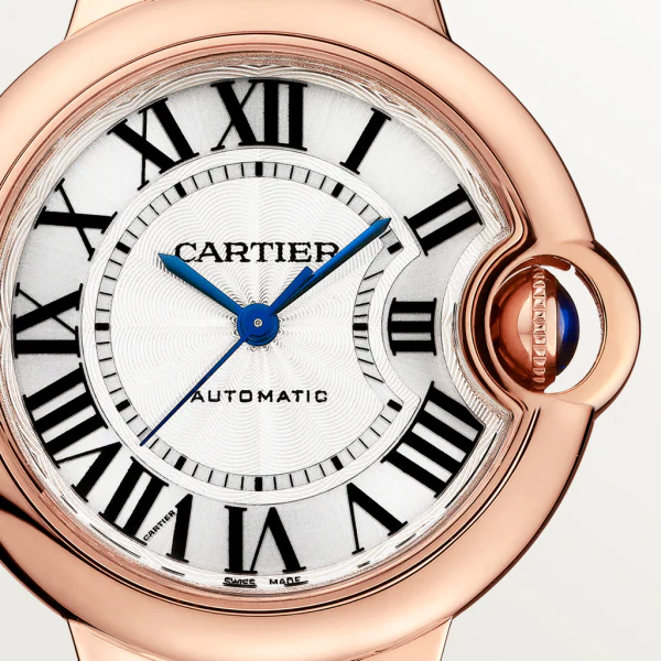 Ballon Bleu de Cartier Rose Gold Silver Dial 33mm Product Image 1