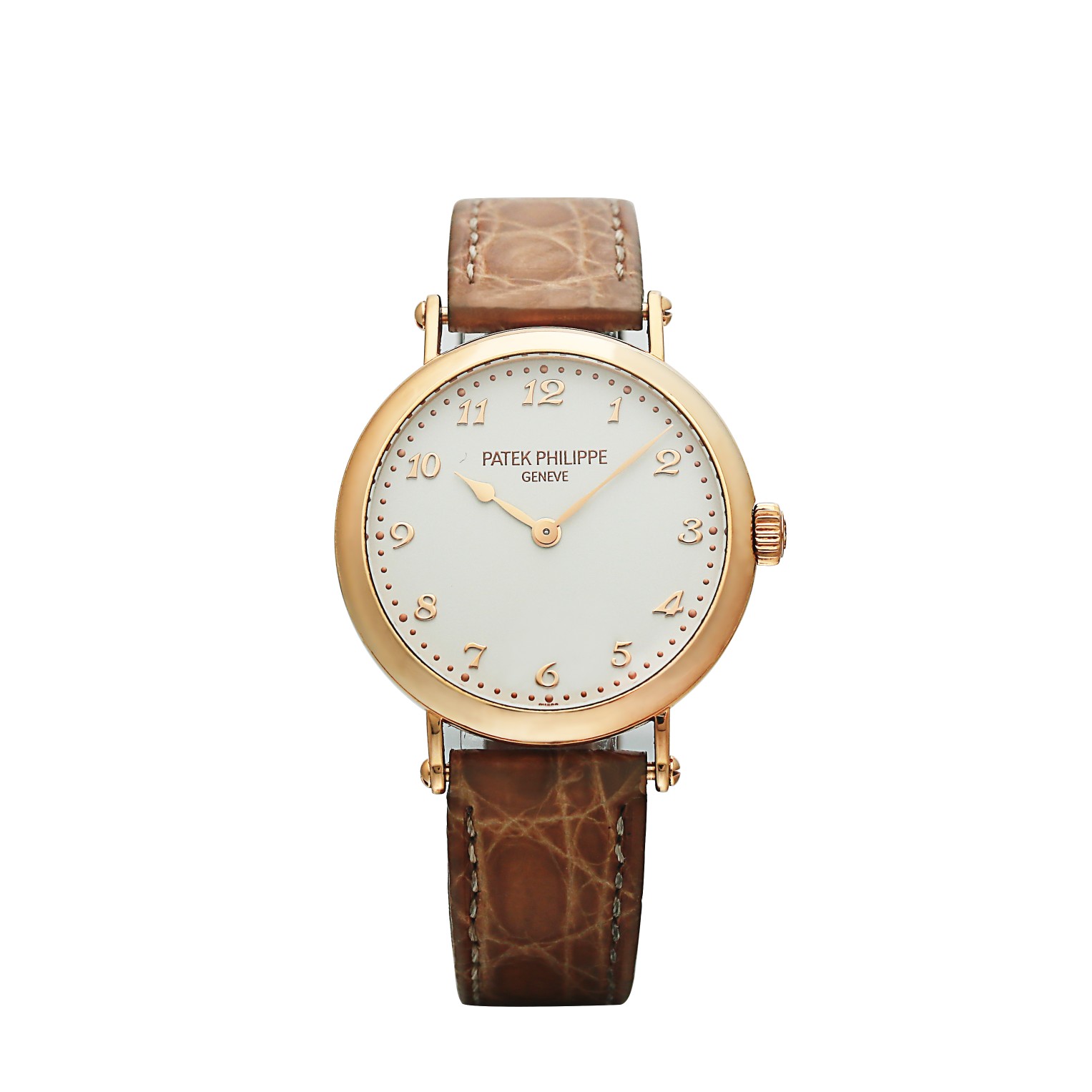 Calatrava Rose Gold Silver Dial 34mm Product Image 1