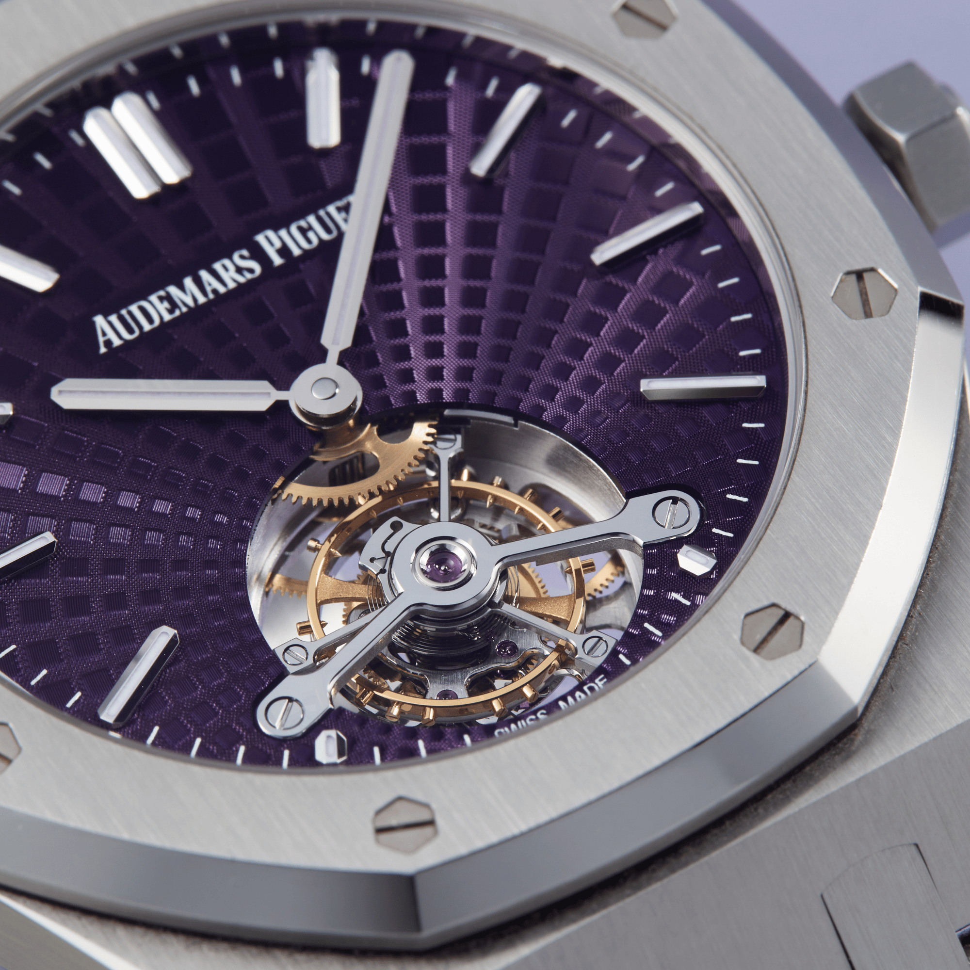 Royal Oak Tourbillon Extra-Thin Steel Purple Dial 41mm Product Image