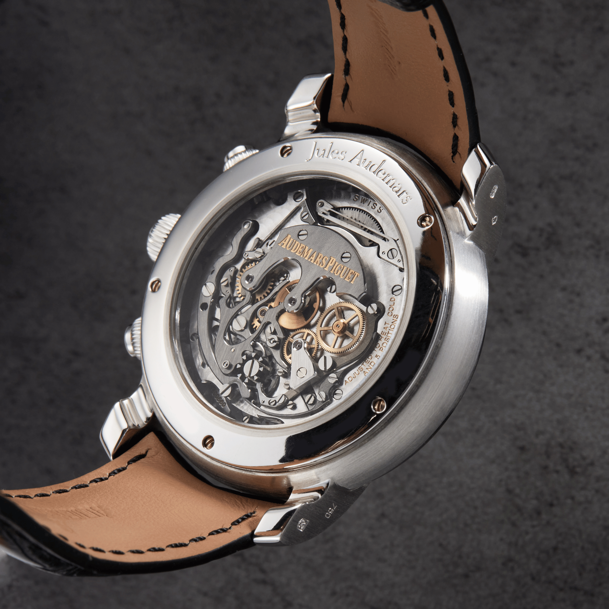 Jules Audemars Tourbillon Chronograph White Gold Silver Dial Product Image
