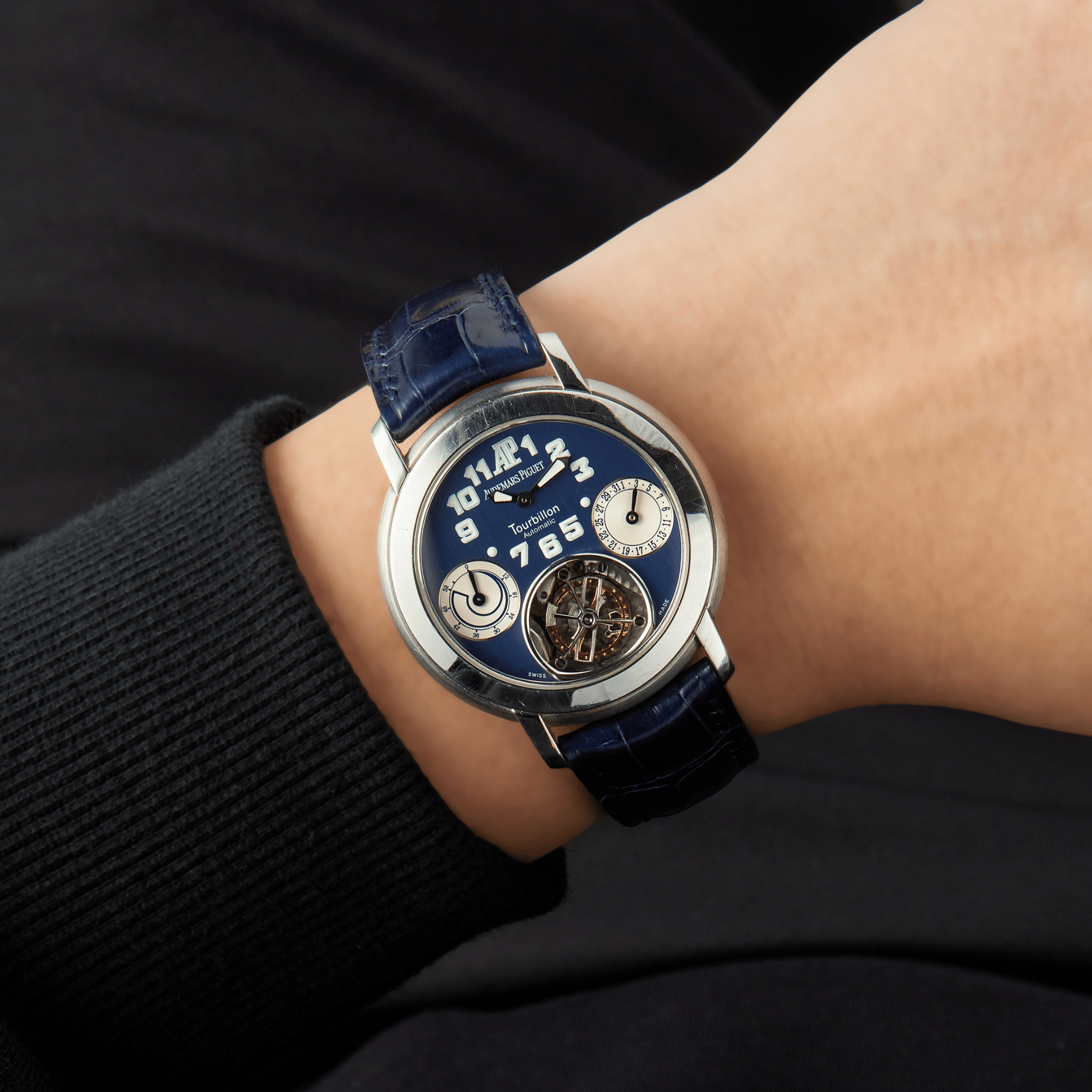 Jules Audemars Tourbillon 150th Anniversary Platinum Blue Dial 40mm Product Image