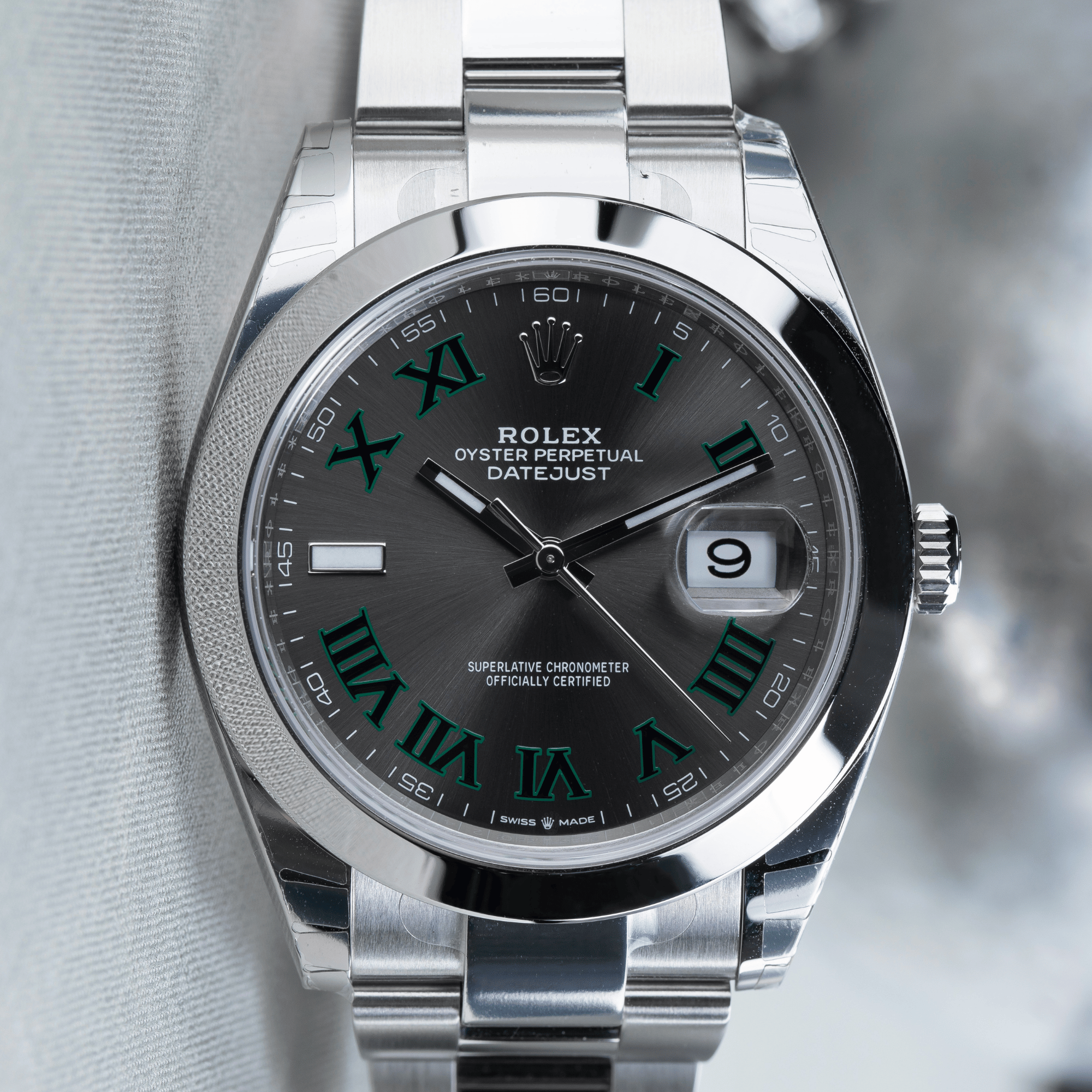 Datejust "Wimbledon" Steel Grey Dial 41mm Product Image