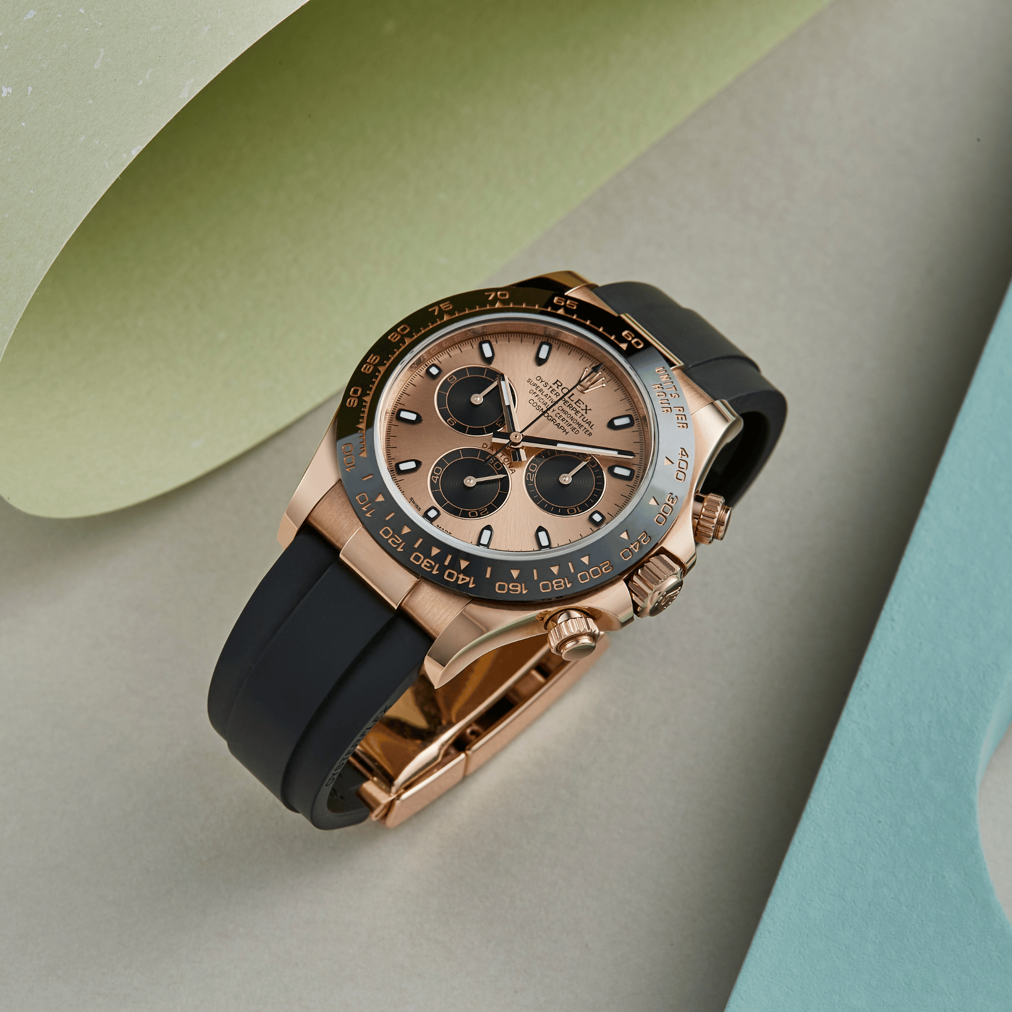 Daytona Rose Gold Oysterflex Pink Dial 40mm Product Image