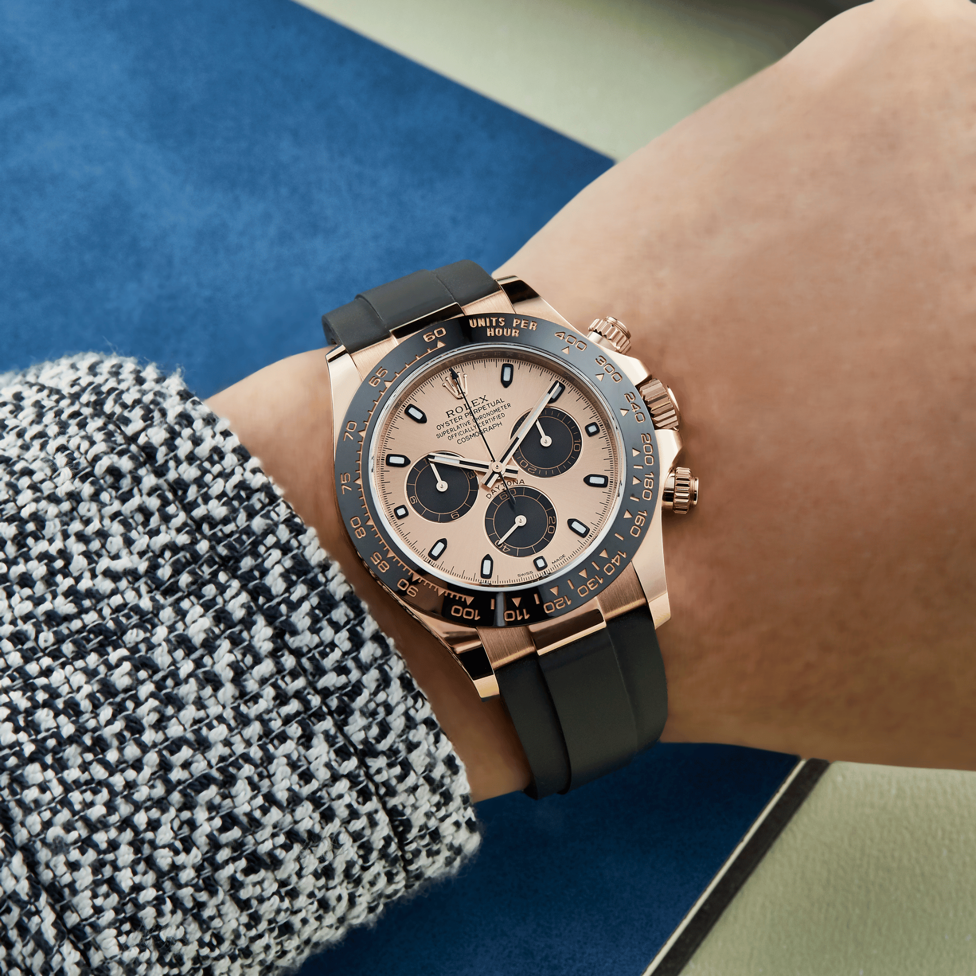 Daytona Rose Gold Oysterflex Pink Dial 40mm Product Image