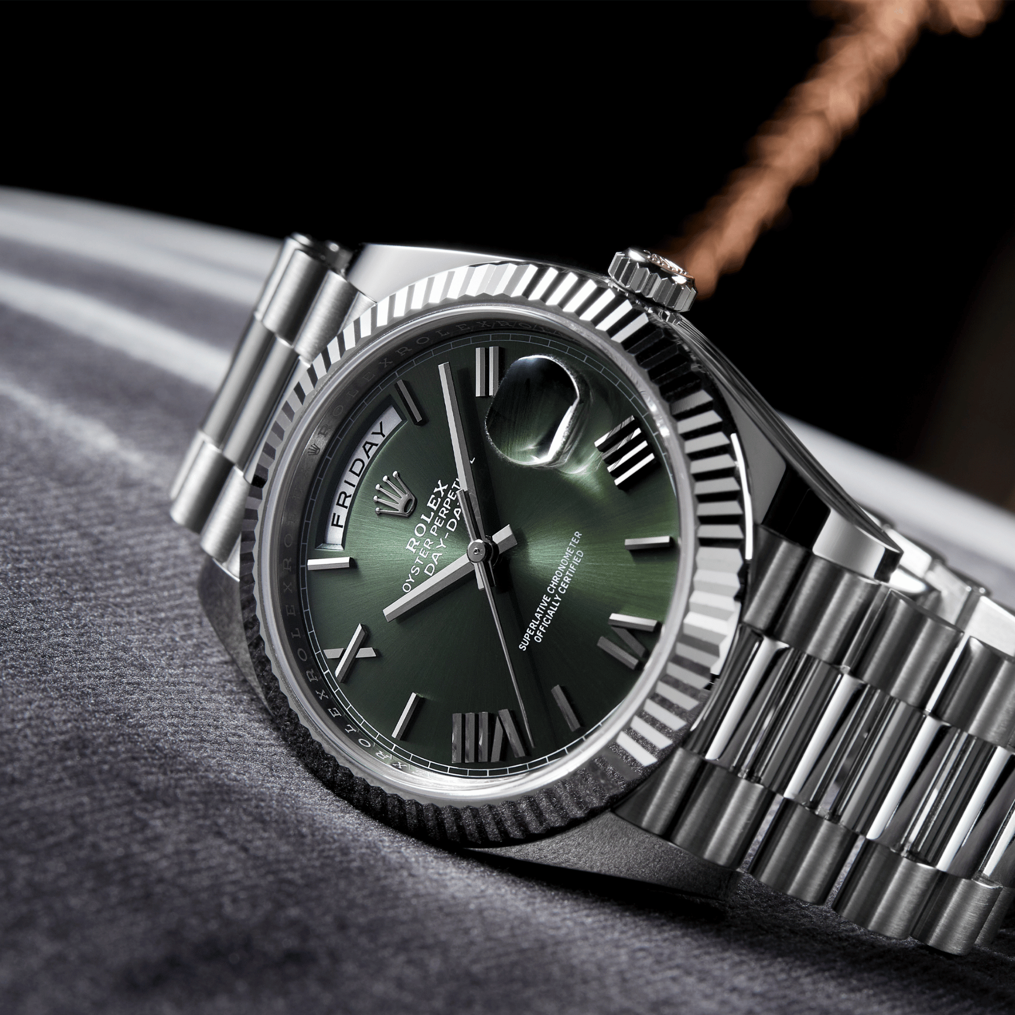 Day-Date White Gold Green Dial 40mm Product Image