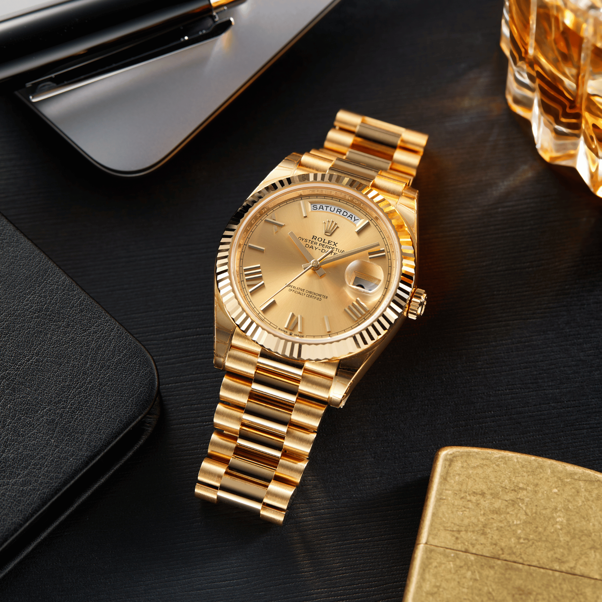 Day-Date Yellow Gold Champagne Dial 40mm Product Image 13