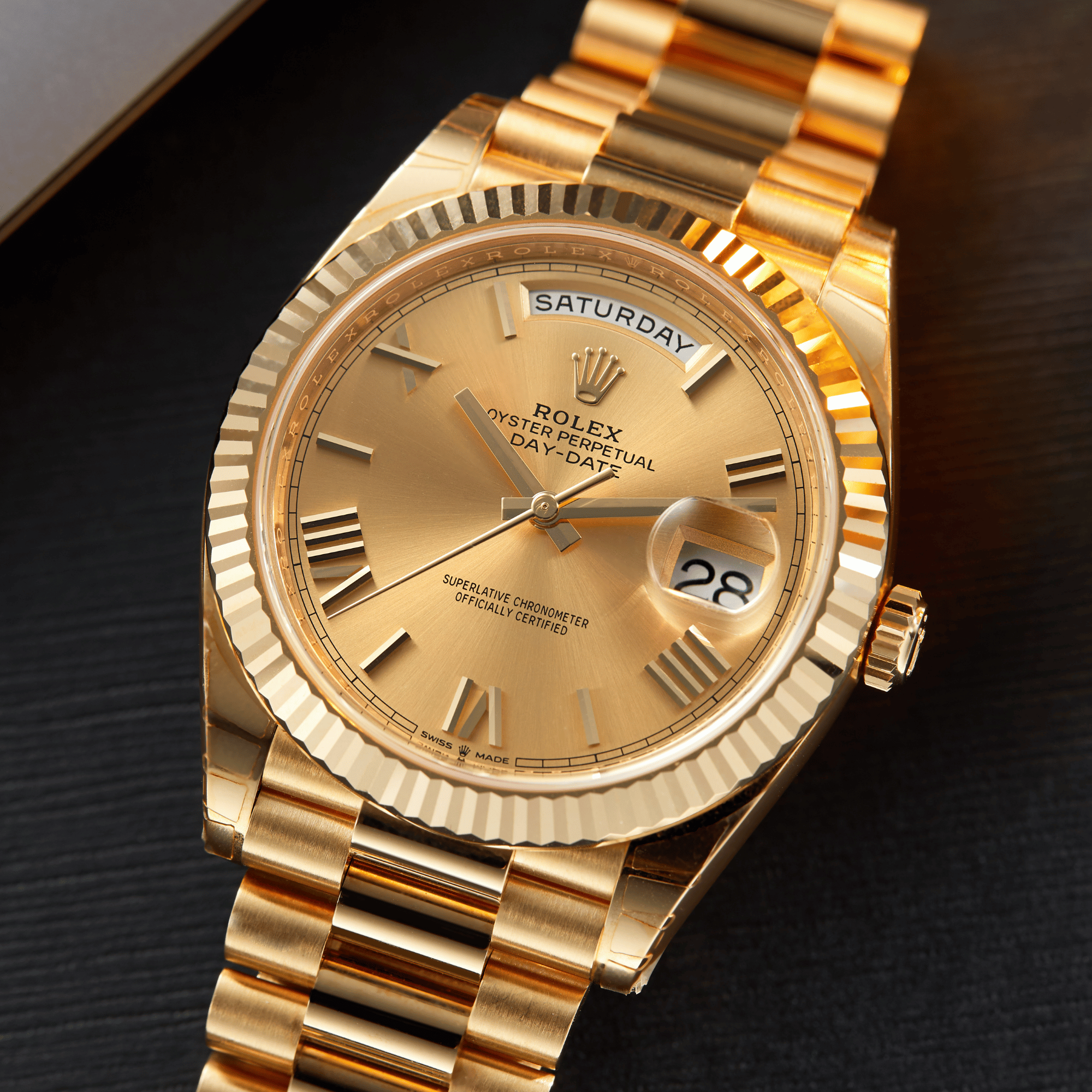 Day-Date Yellow Gold Champagne Dial 40mm Product Image 14