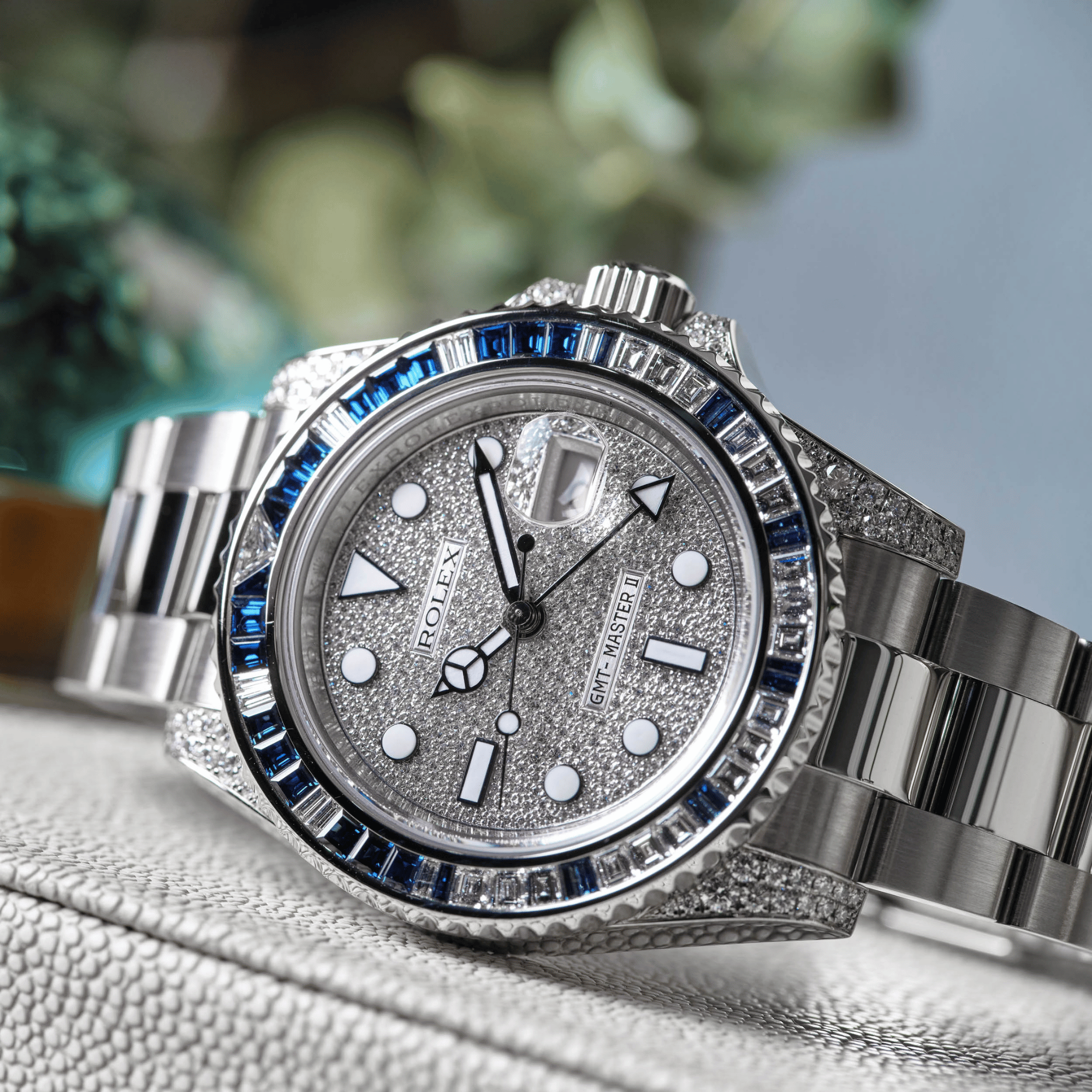 GMT-Master II White Gold Diamond Pave Dial 40mm Product Image