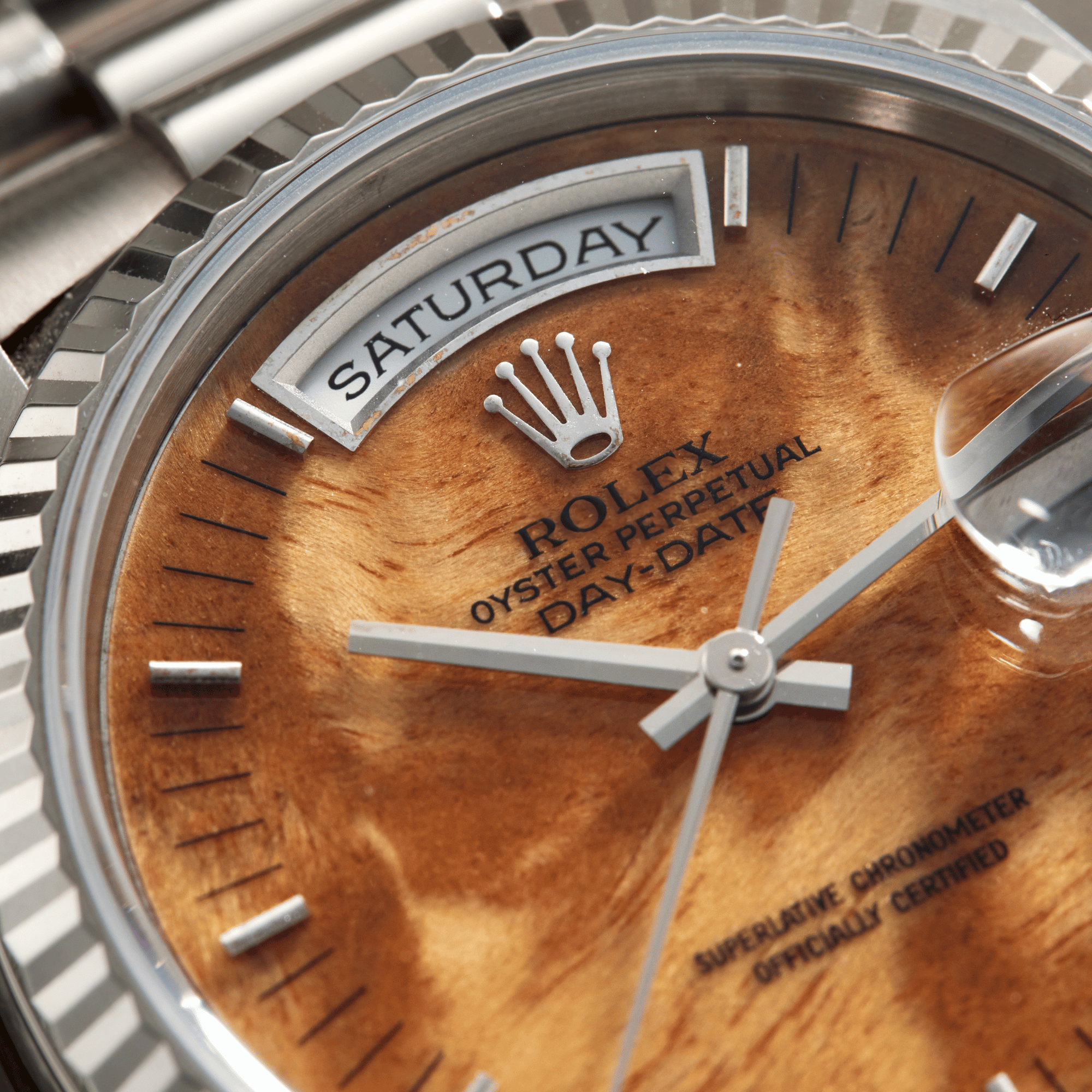 Day-Date White Gold Wood Dial 36mm Product Image