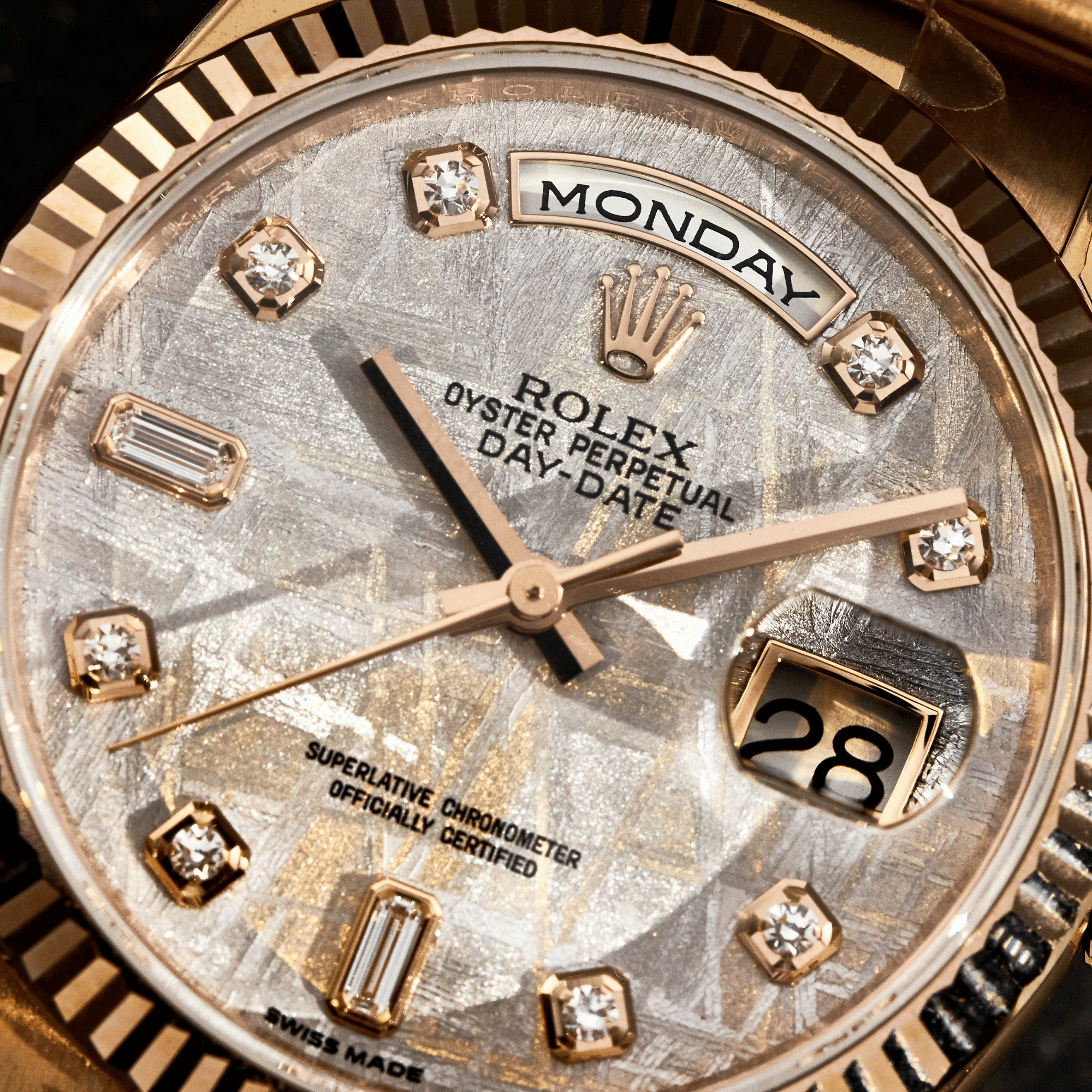 Day-Date Rose Gold Meteorite Dial 36mm Product Image