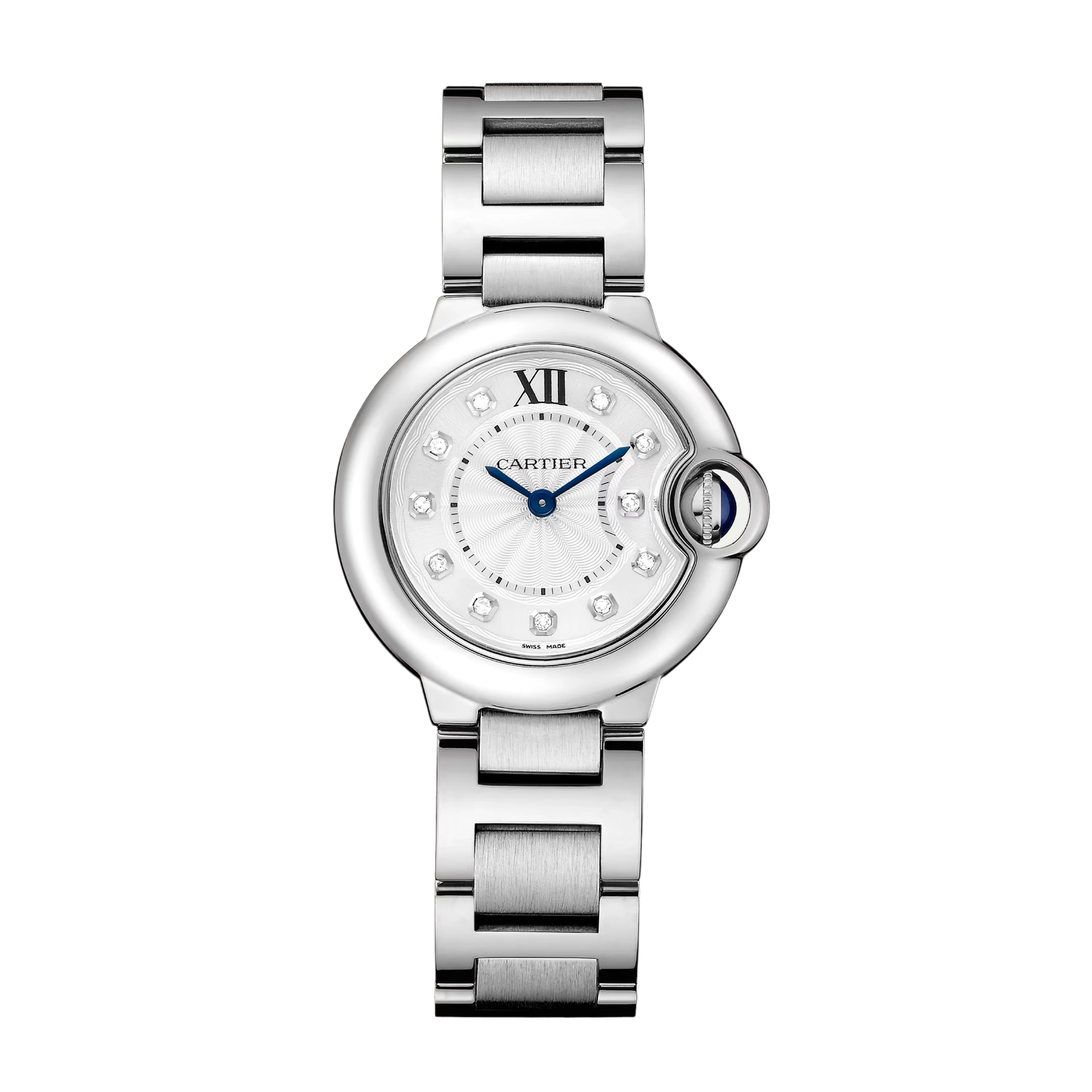 Ballon Bleu Stainless Steel Diamond Silver Dial
Product Image