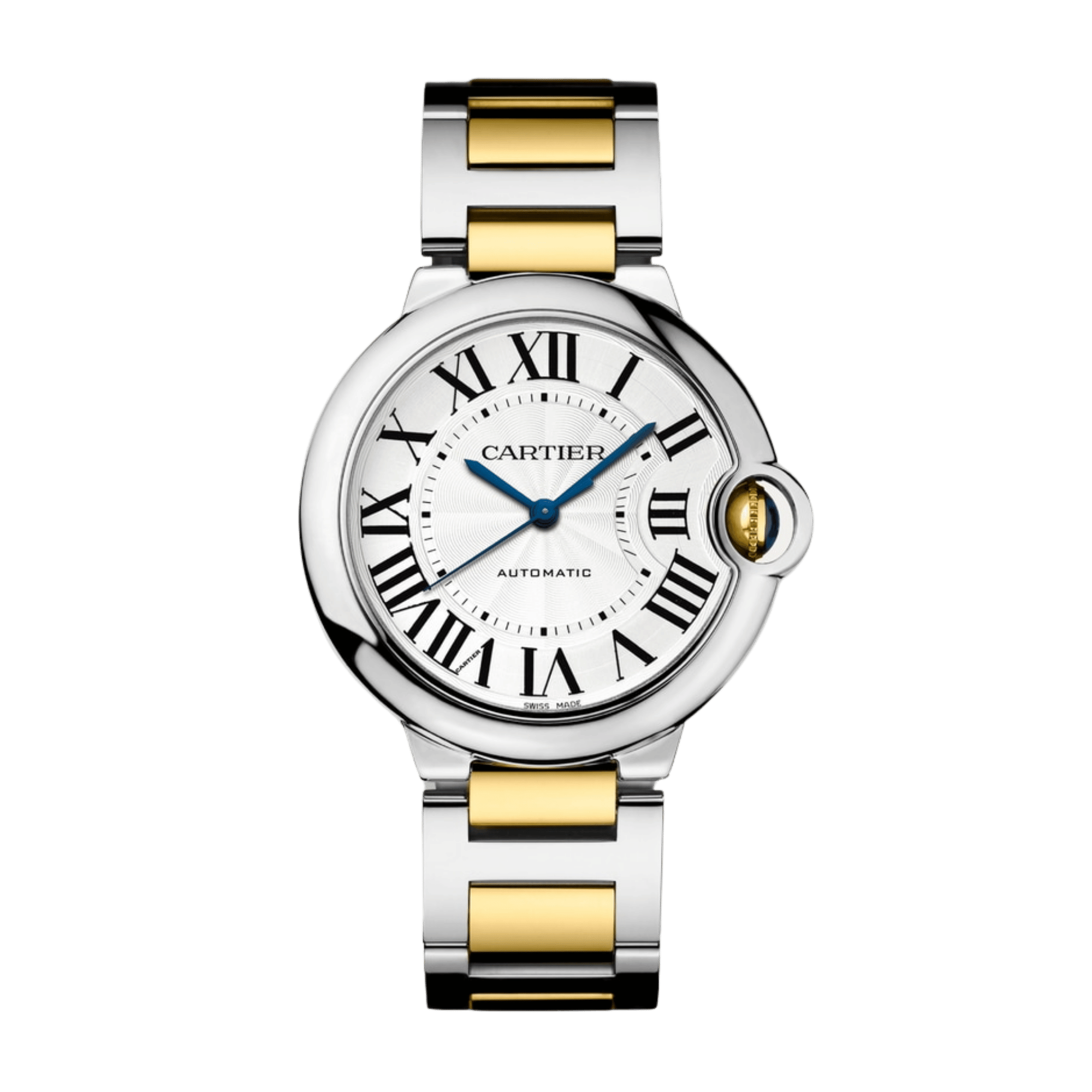 Ballon Bleu de Cartier Yellow Gold & Steel Silver Dial 36mm Product Image