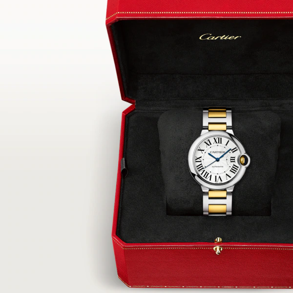 Ballon Bleu de Cartier Yellow Gold & Steel Silver Dial 36mm Product Image 4