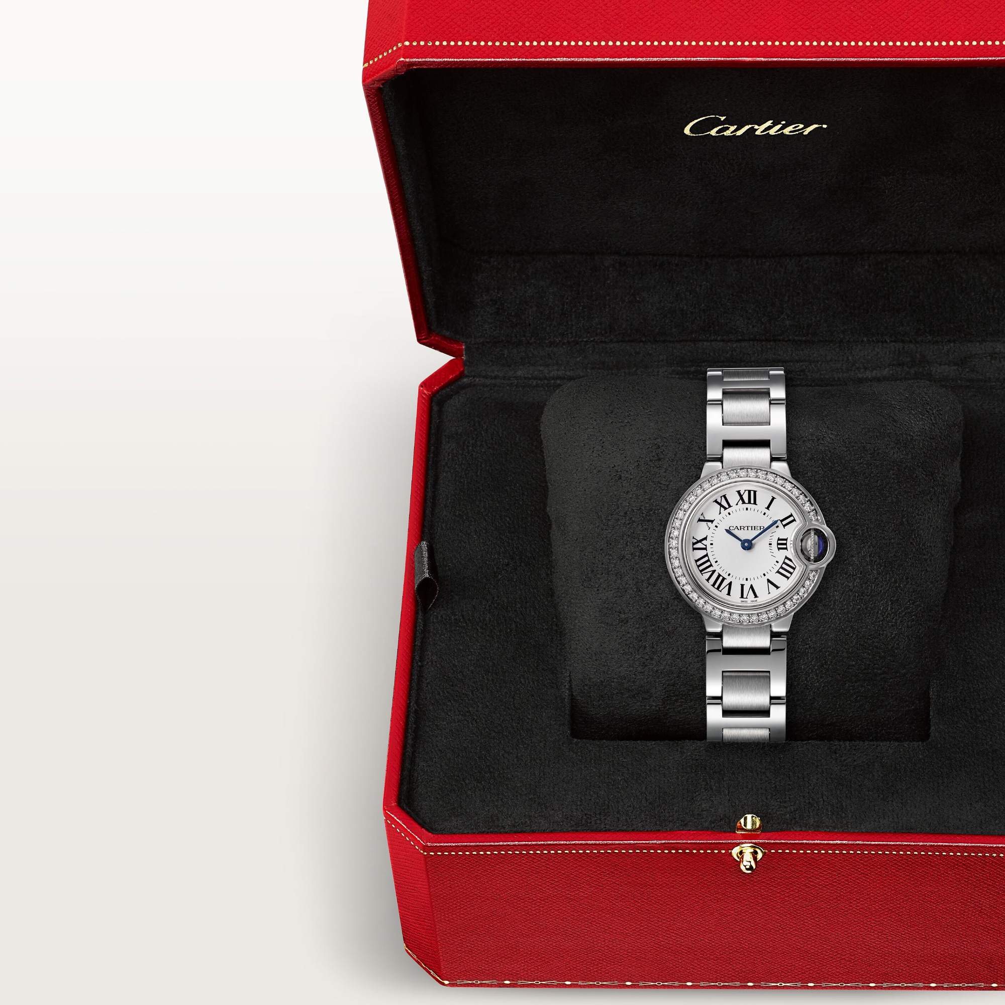 Ballon Bleu de Cartier Steel Diamond White Dial 28mm Product Image 6