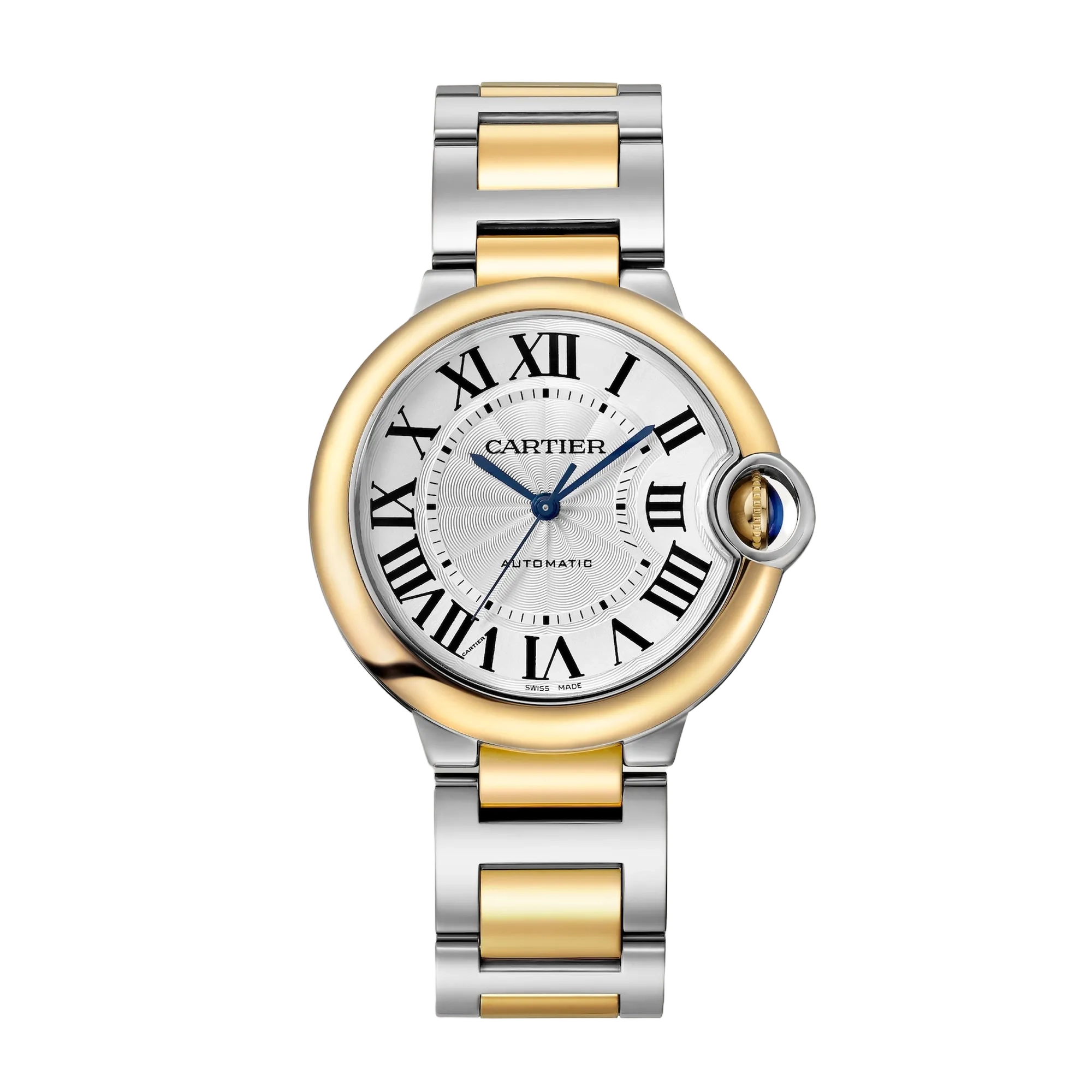 Ballon Bleu de Cartier Yellow Gold & Steel Silver Dial 36mm Product Image