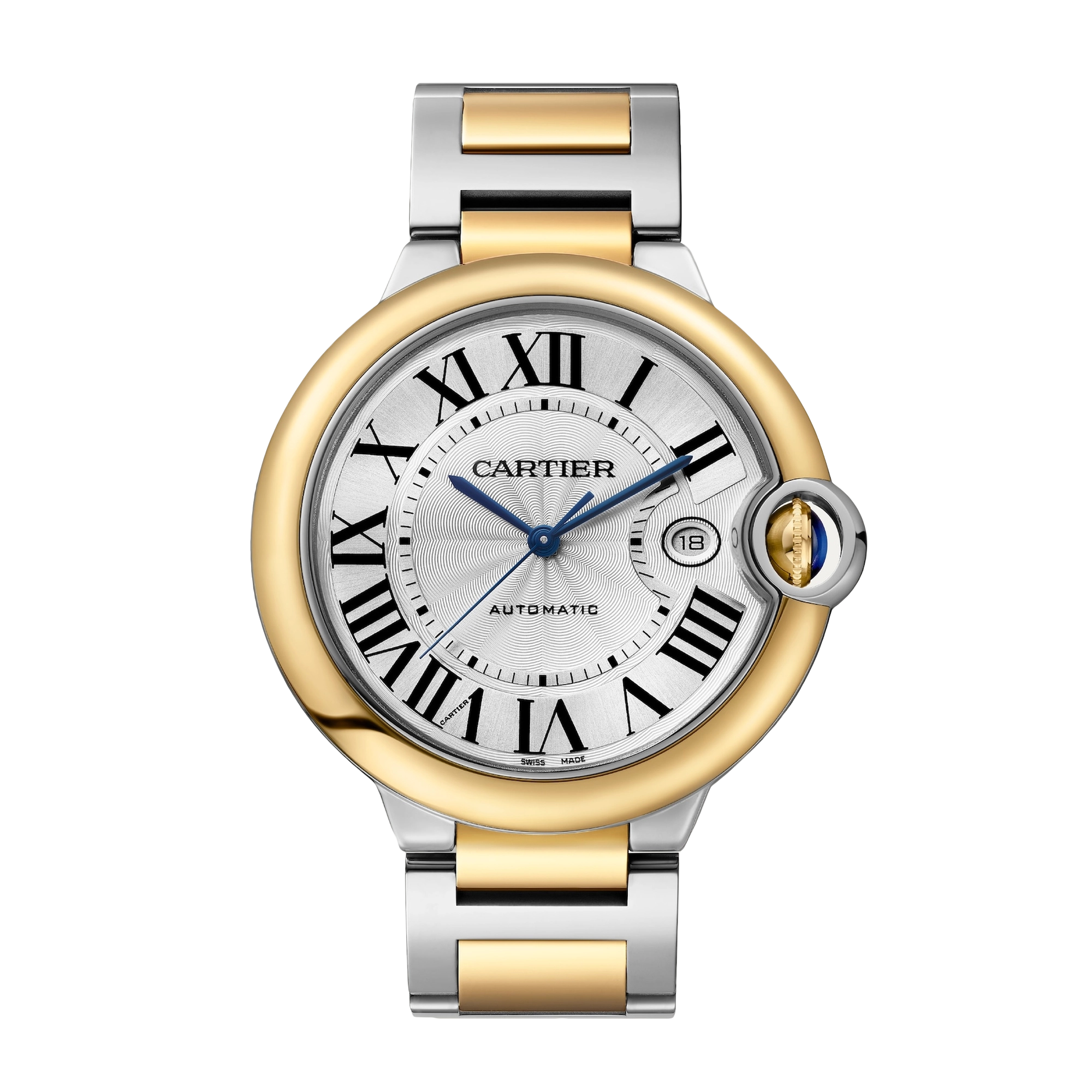 Ballon Bleu de Cartier Yellow Gold & Steel Silver Dial 42mm Product Image