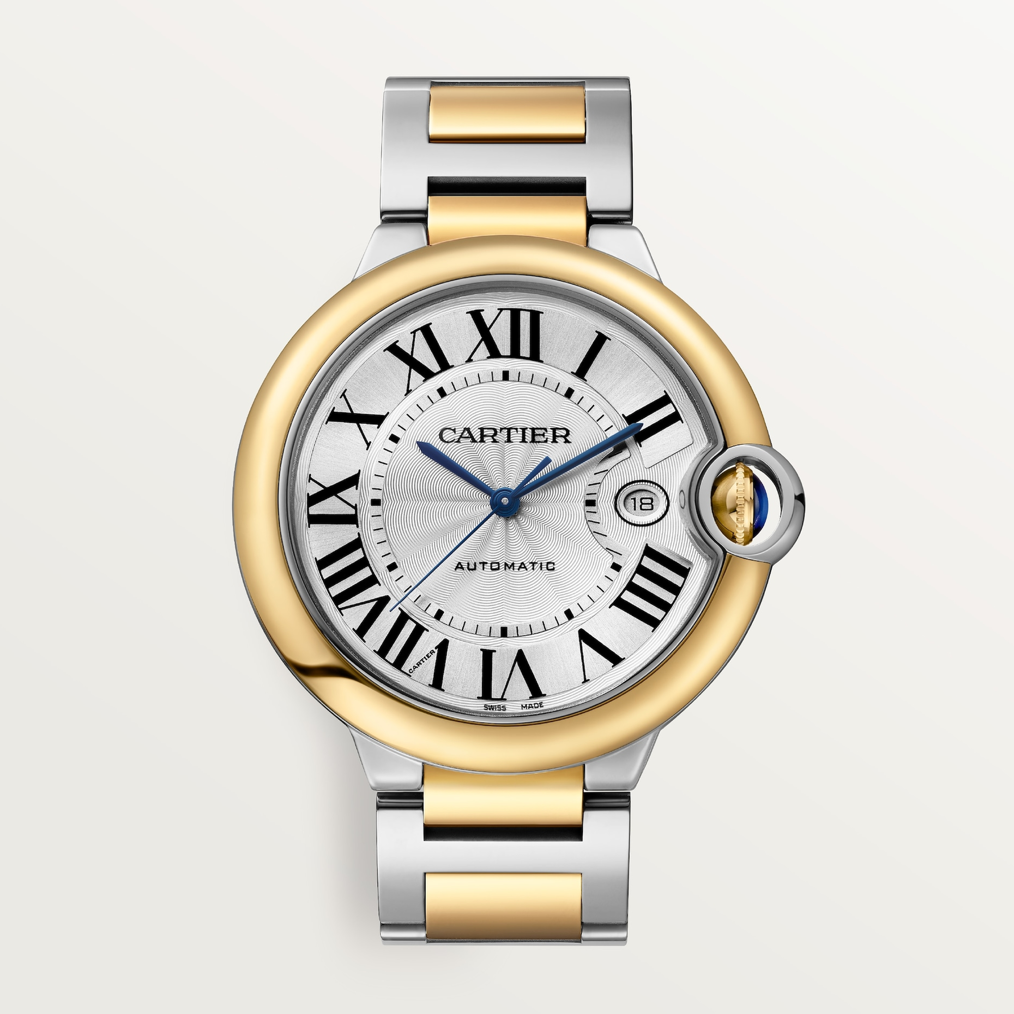 Ballon Bleu de Cartier Yellow Gold & Steel Silver Dial 42mm Product Image 2