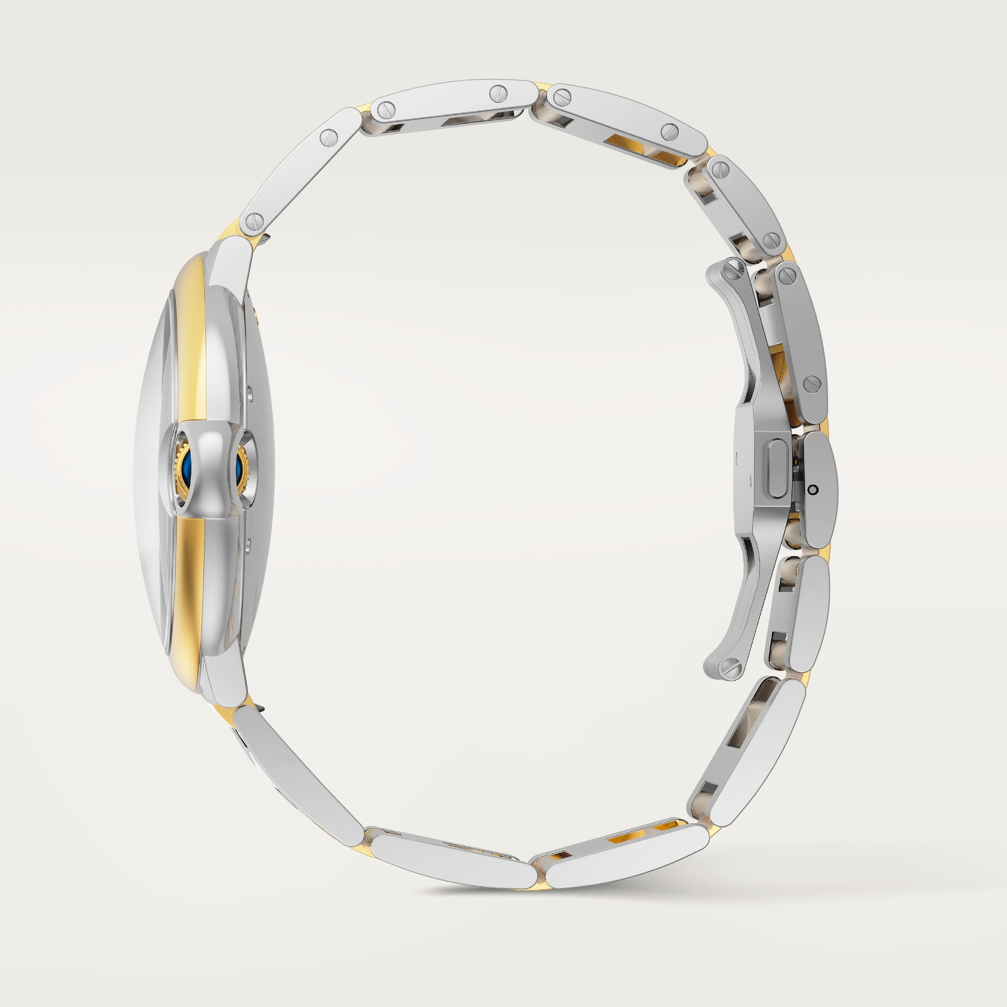 Ballon Bleu de Cartier Yellow Gold & Steel Silver Dial 42mm Product Image 3
