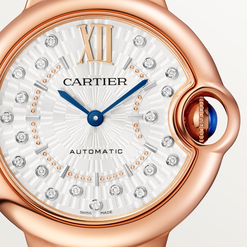 Ballon Bleu de Cartier Rose Gold Silver Dial 33mm Product Image 1