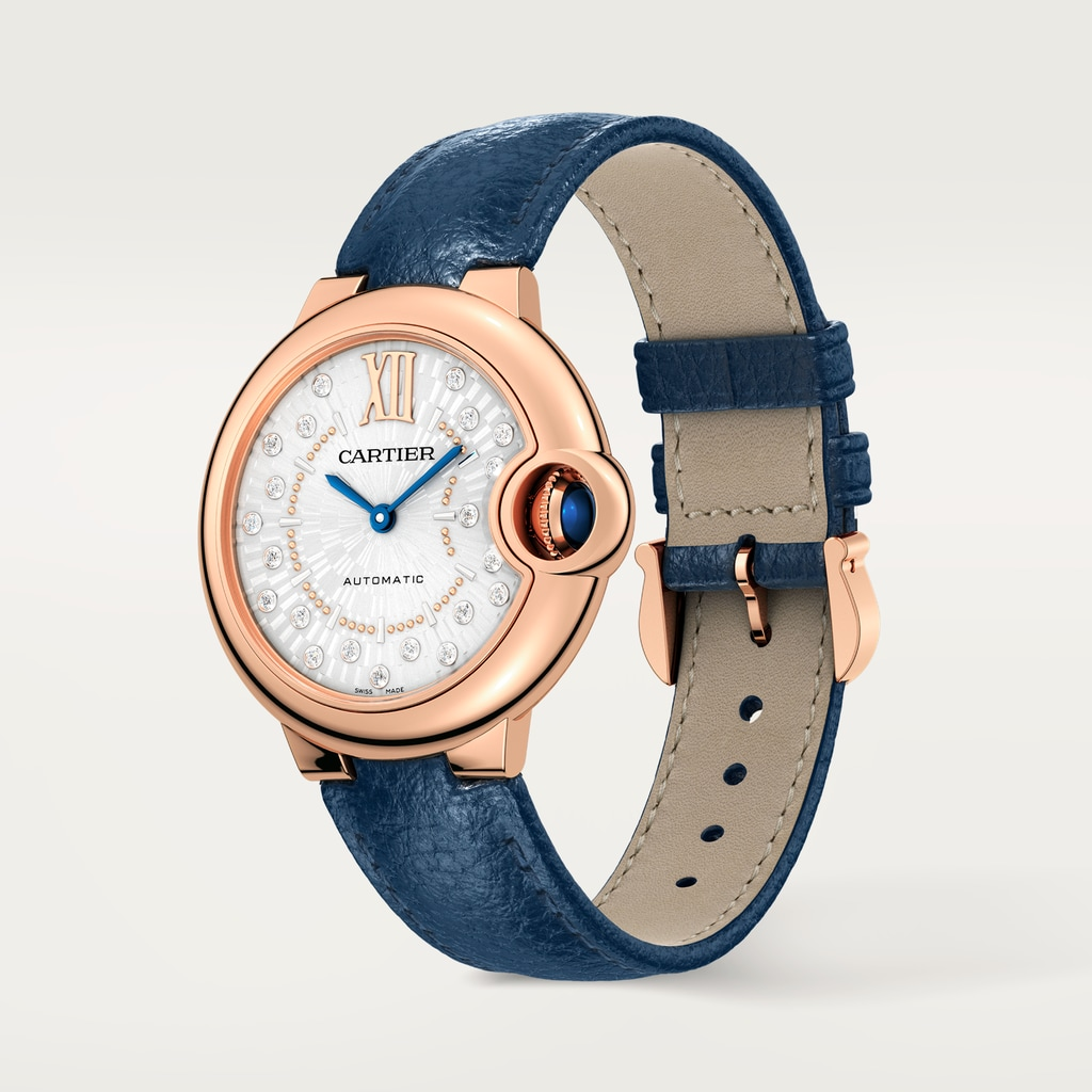 Ballon Bleu de Cartier Rose Gold Silver Dial 33mm Product Image 2