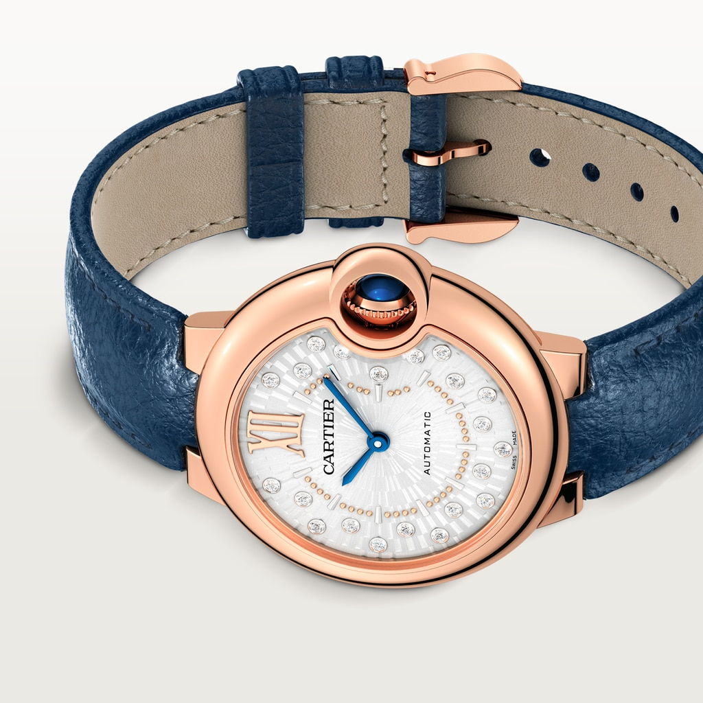 Ballon Bleu de Cartier Rose Gold Silver Dial 33mm Product Image 3