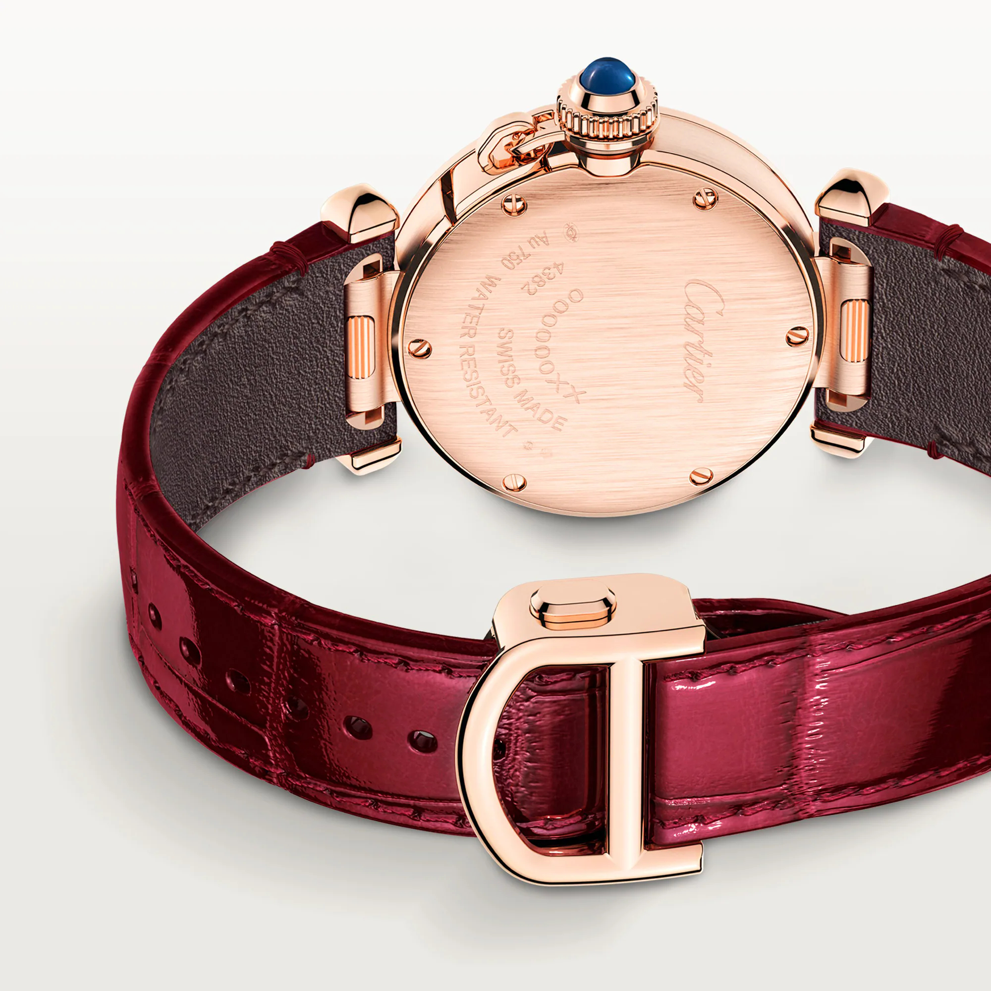 Pasha de Cartier Rose Gold Diamond Silver Dial 30m Product Image 3