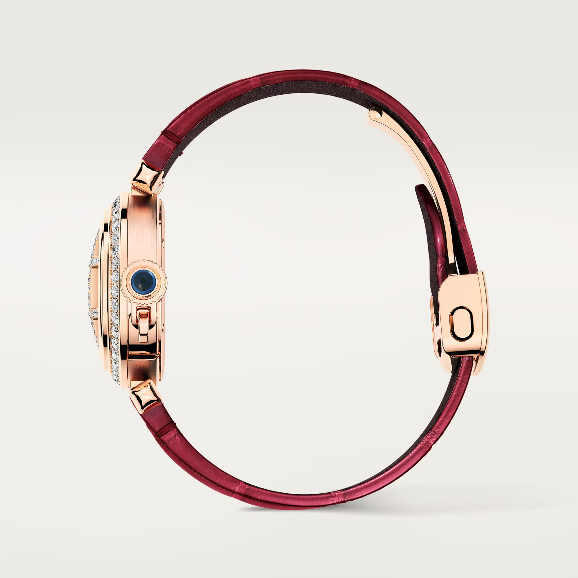 Pasha de Cartier Rose Gold Diamond Silver Dial 30m Product Image 4