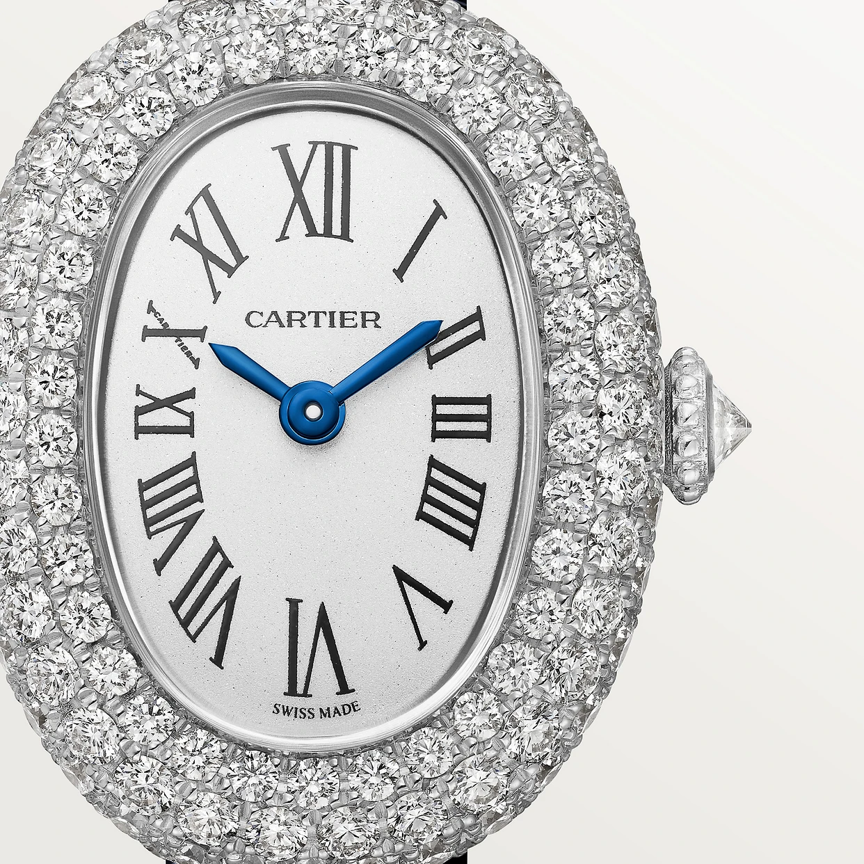 Baignoire de Cartier White Gold Diamond White Dial 18mm Product Image 1