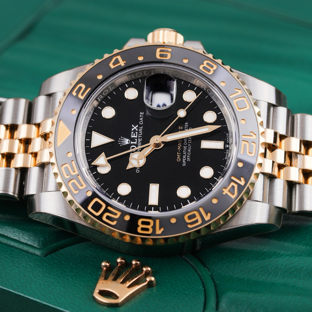 GMT-Master II Yellow Gold & Steel Jubilee Black Dial 40mm Product Image 3