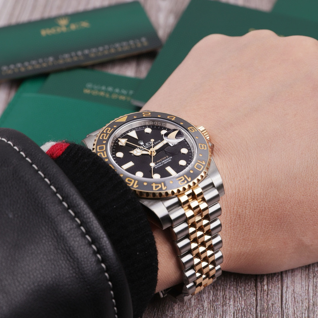 GMT-Master II Yellow Gold & Steel Jubilee Black Dial 40mm Product Image 7