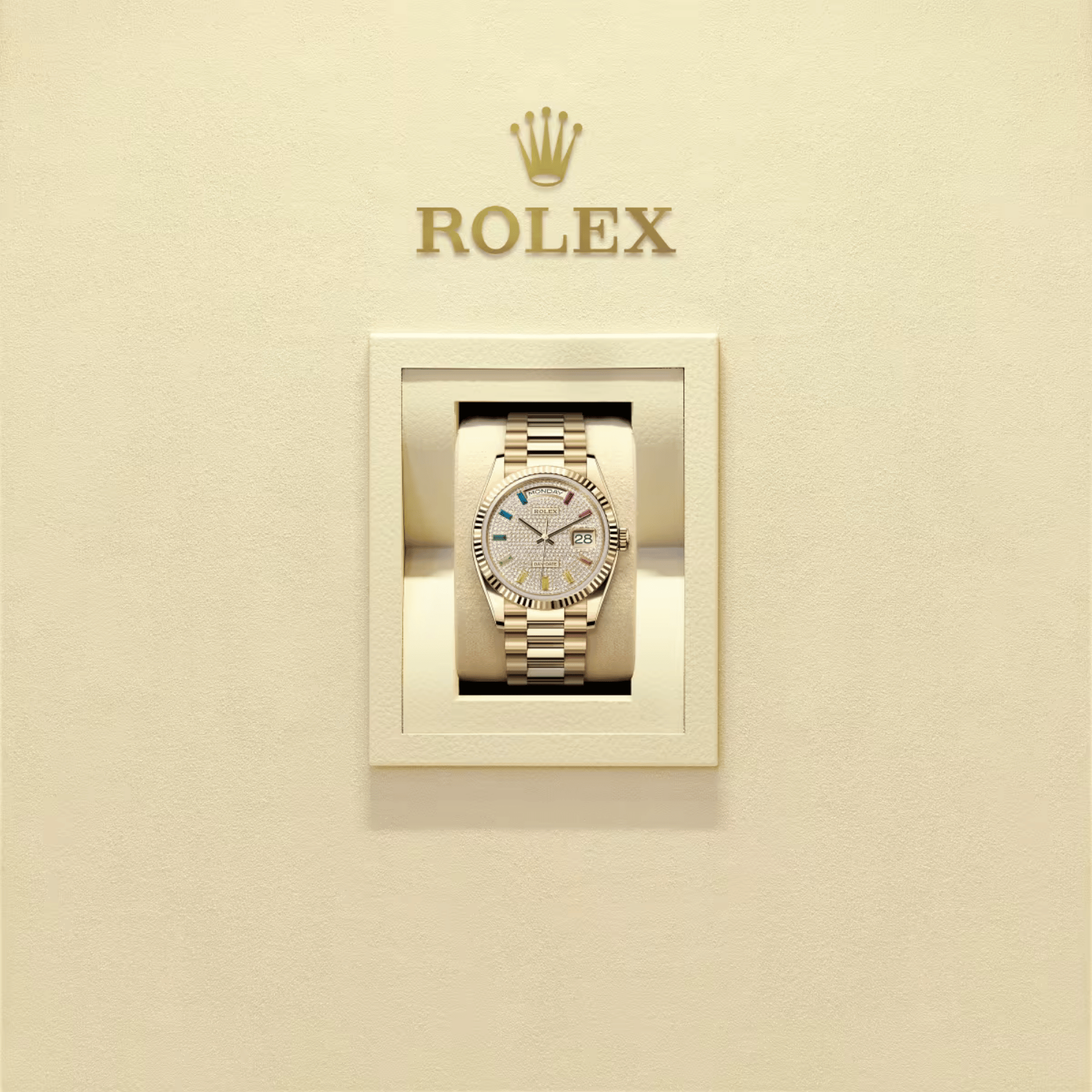 Day-Date Yellow Gold Pave Dial 36mm Product Image 4