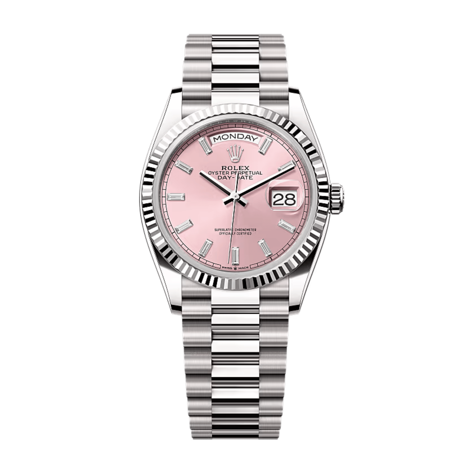 Day-Date White Gold Pink Dial 36mm Product Image