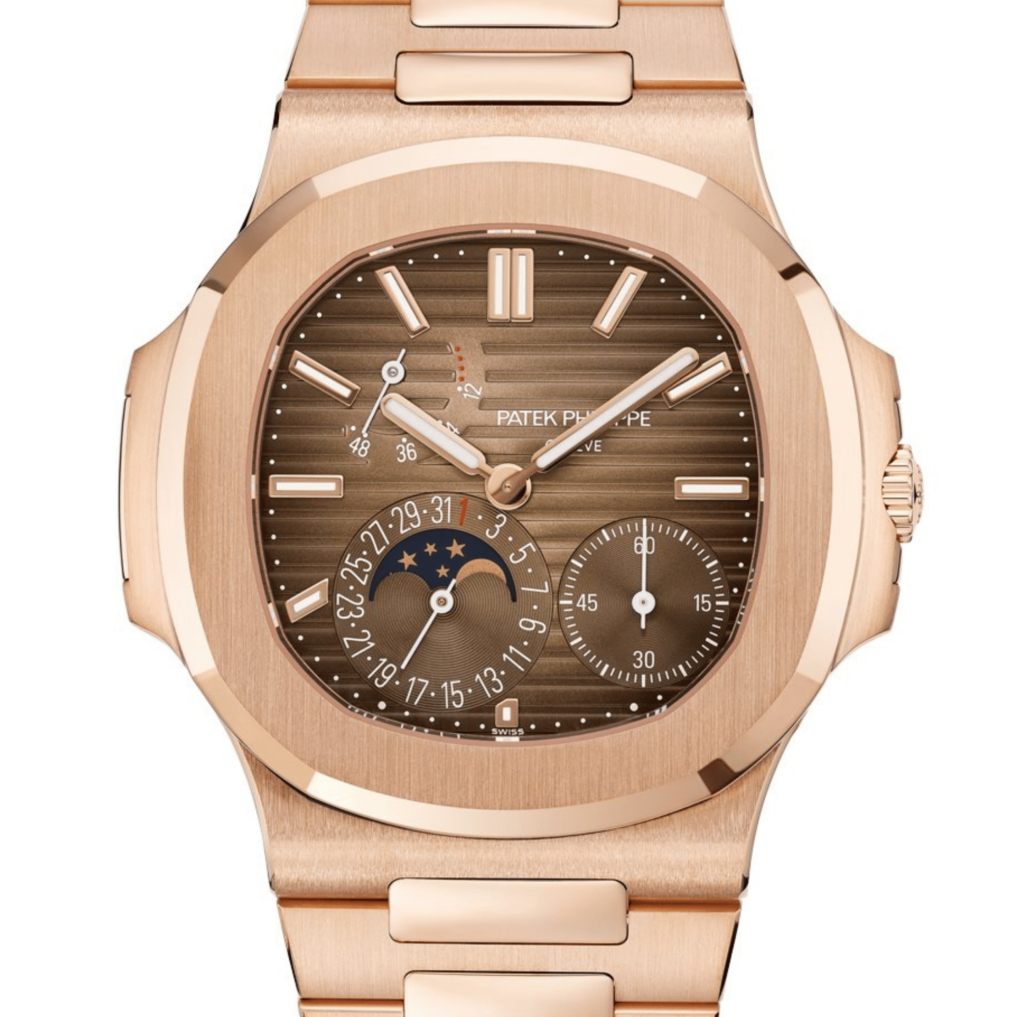 Nautilus Moonphase Rose Gold Brown Dial 40mm Product Image 1