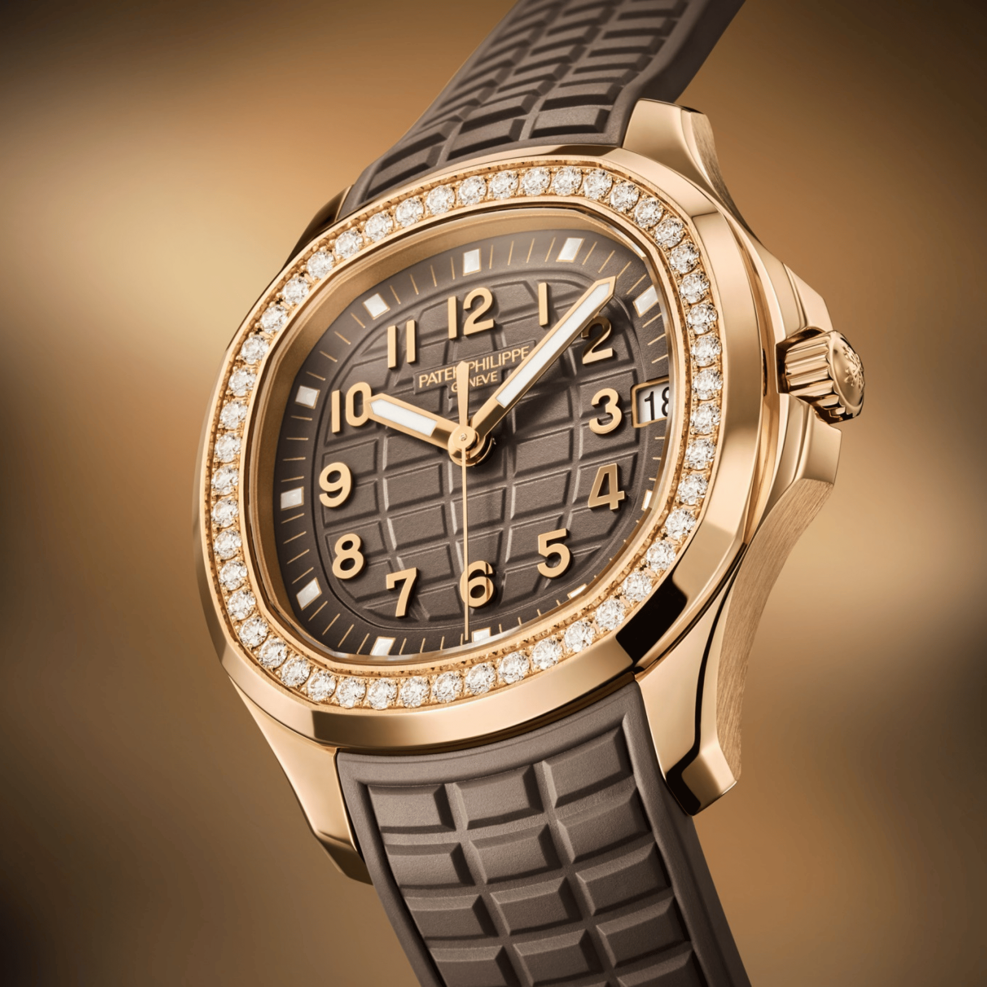 Aquanaut Rose Gold Diamond Brown Dial 38mm Product Image 1