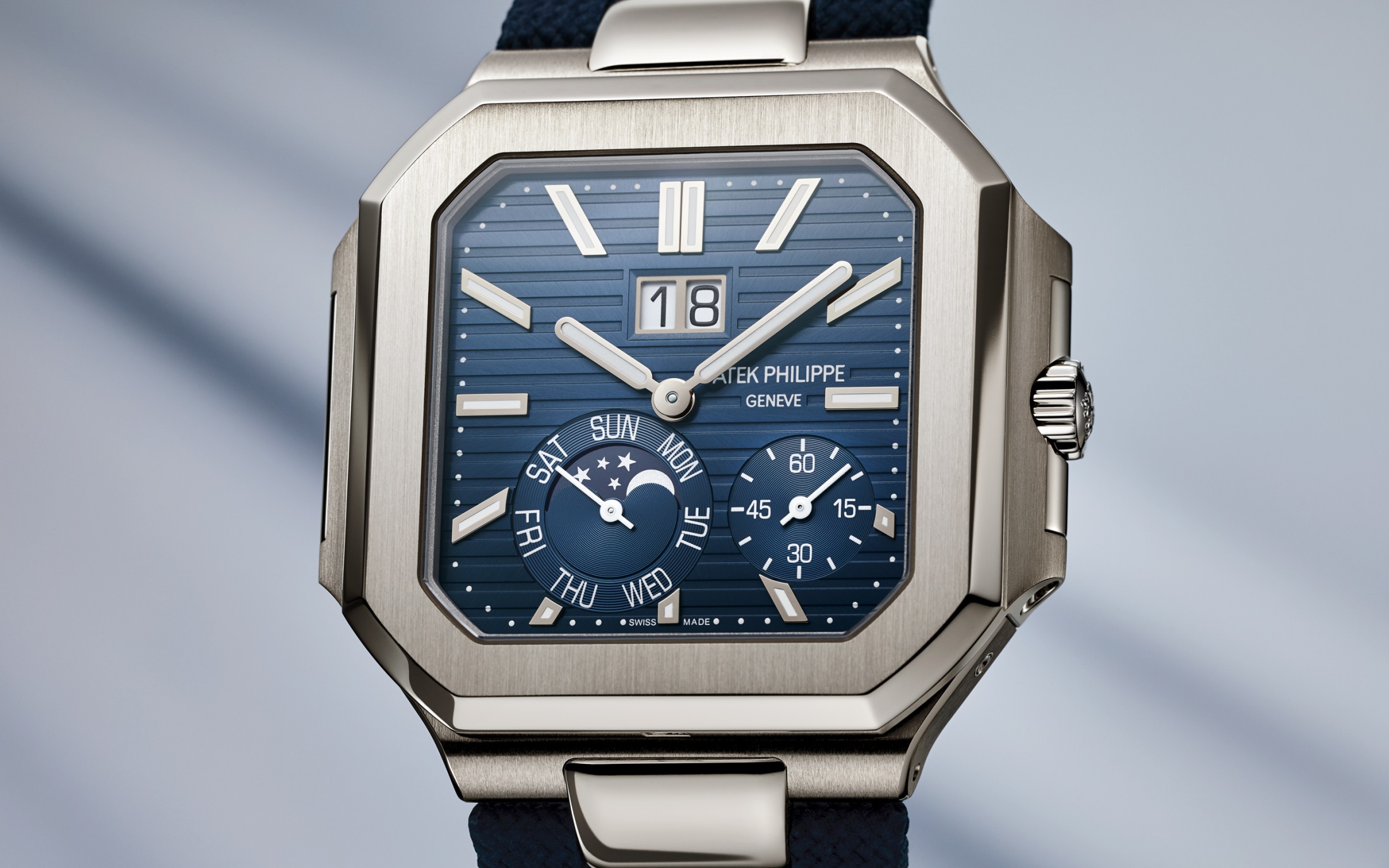 Cubitus Instantaneous Grand Date Platinum Blue Dial 45mm Product Image 2