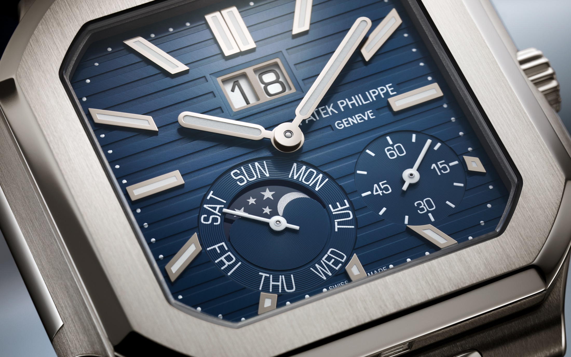 Cubitus Instantaneous Grand Date Platinum Blue Dial 45mm Product Image 3