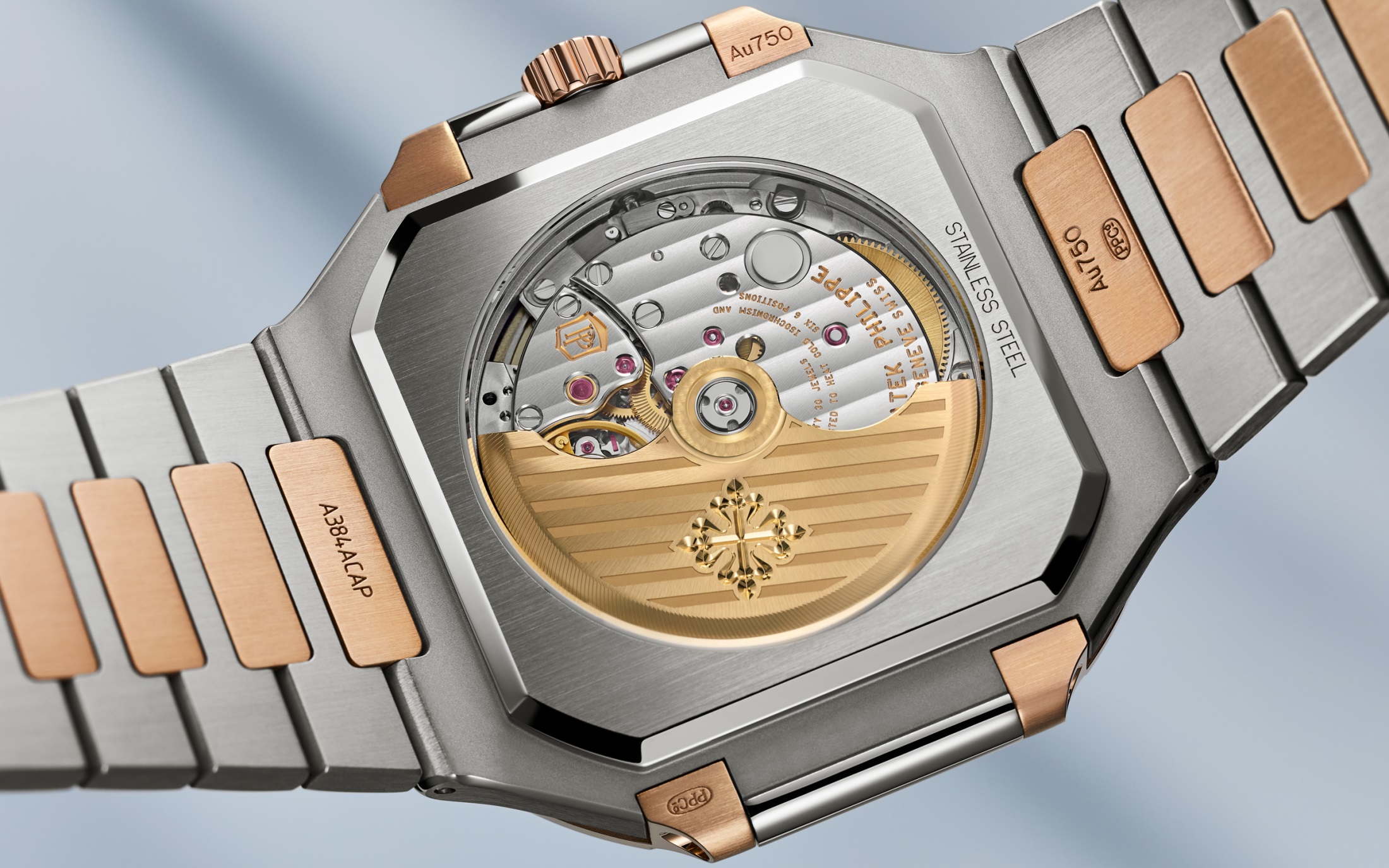 Cubitus Date Rose Gold & Steel Blue Dial 45mm Product Image 5
