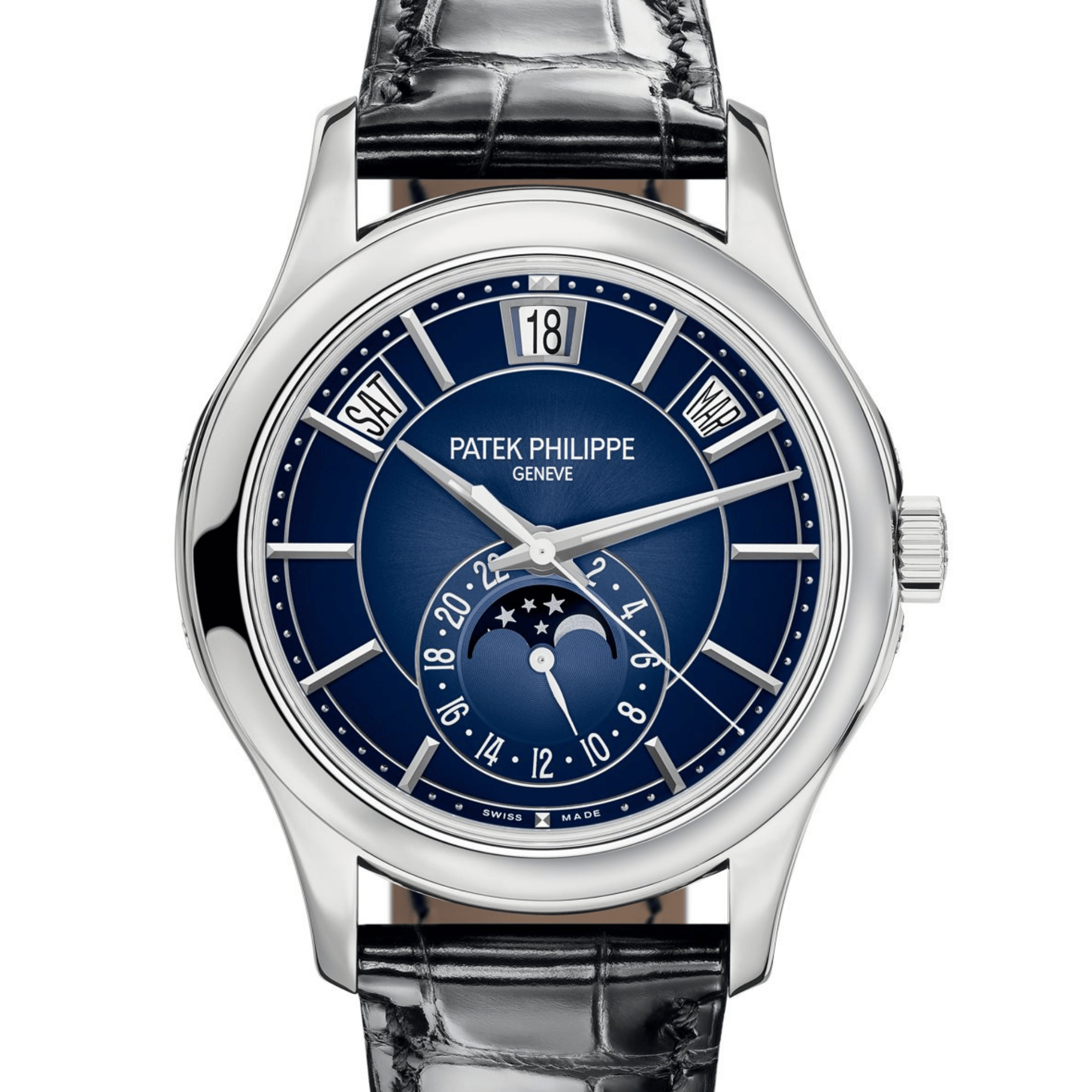 Annual Calendar White Gold Blue Dial 40mm Product Image 1