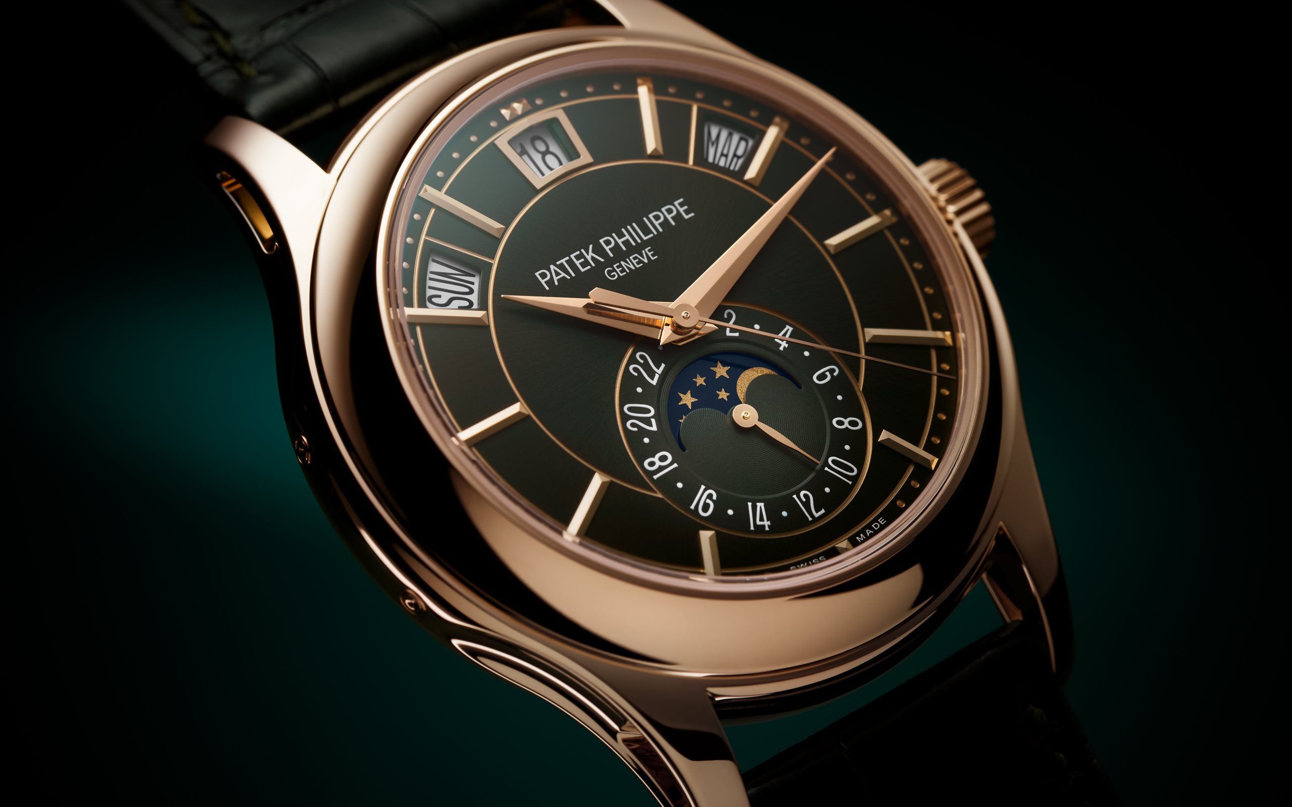 Annual Calendar Rose Gold Green Dial 40mm Product Image 2
