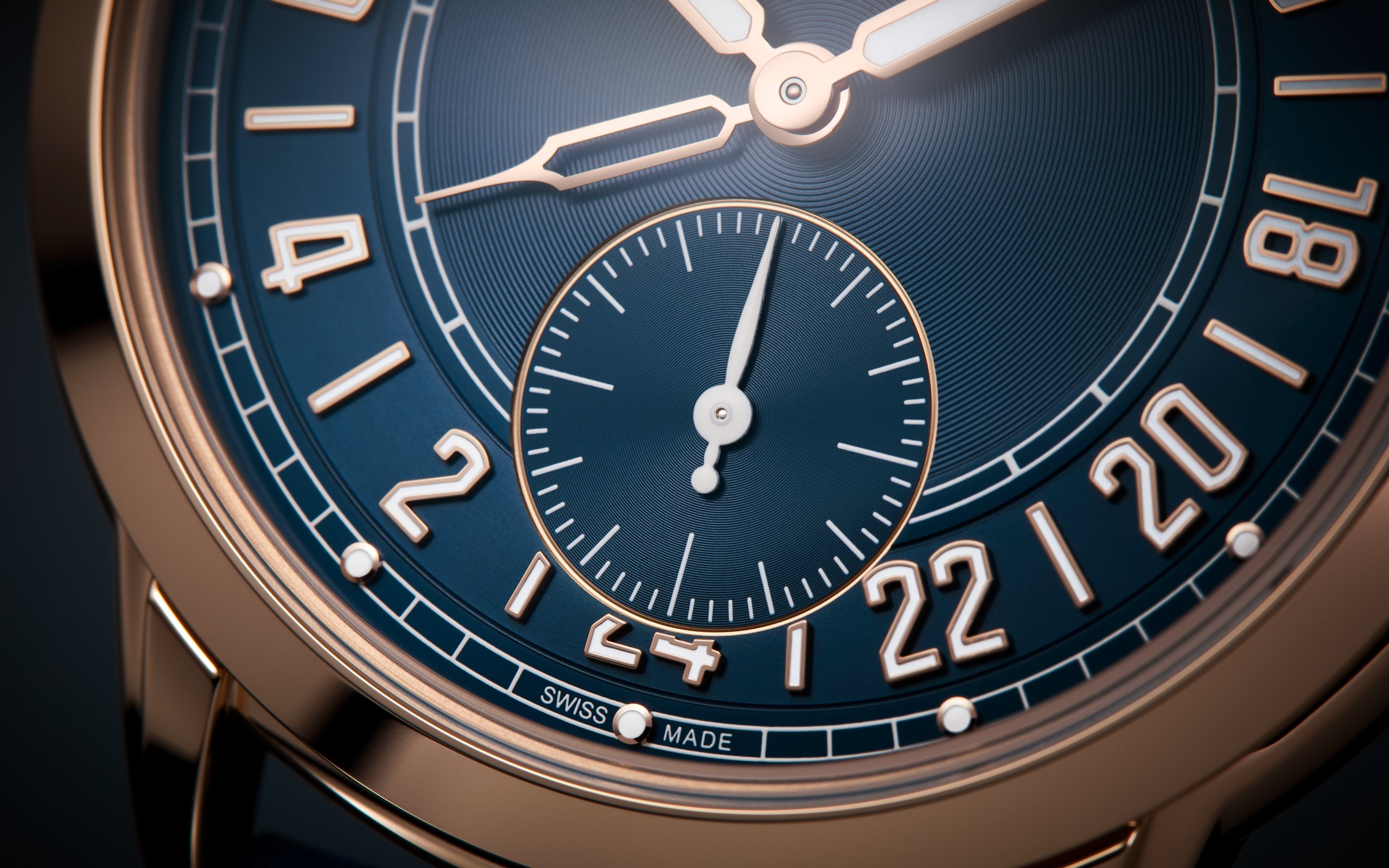 Calatrava Travel Time 24 Hour Rose Gold Blue Dial 42mm Product Image 3
