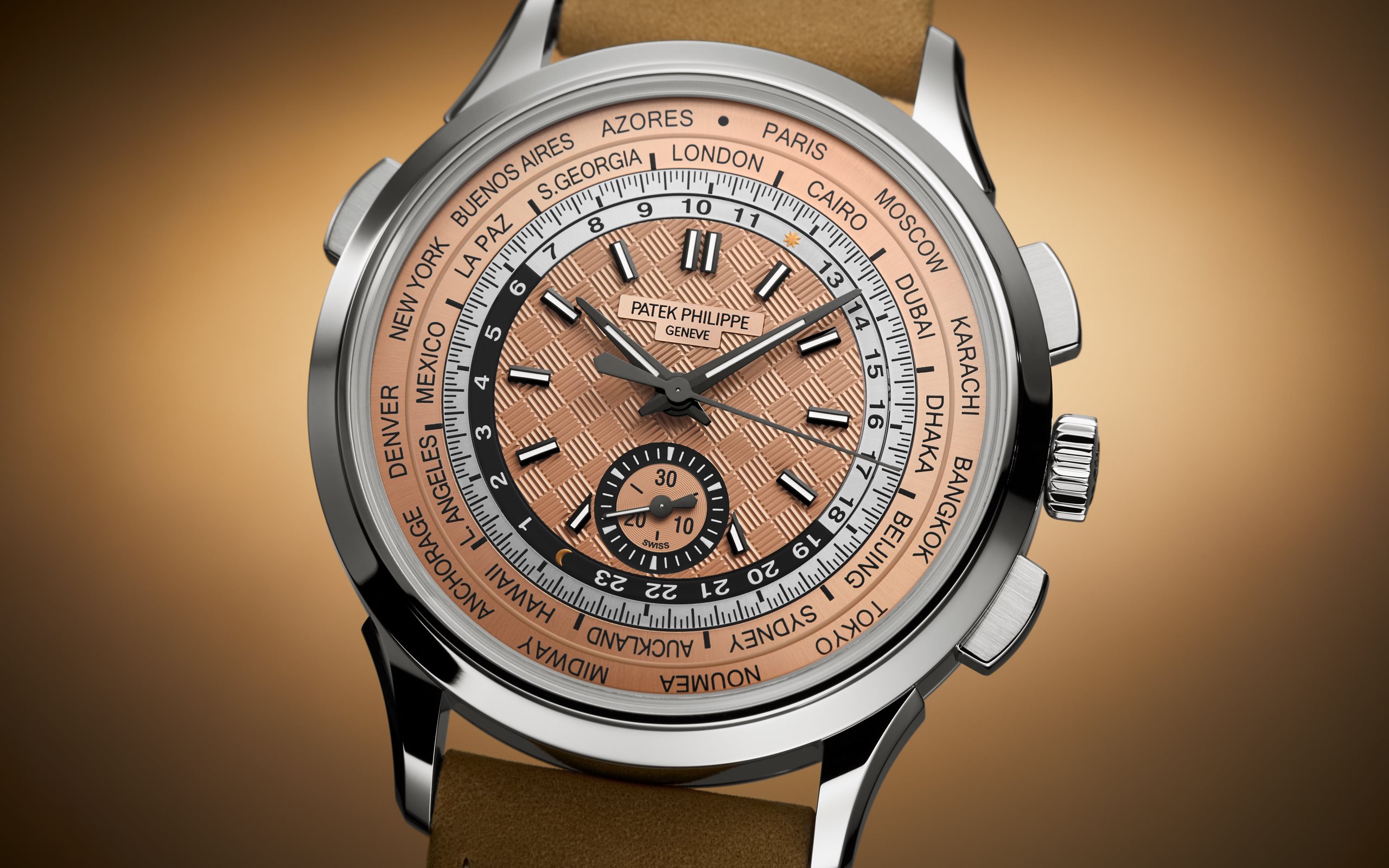 Complications World Time Chronograph Steel Salmon Dial 41mm Product Image 2