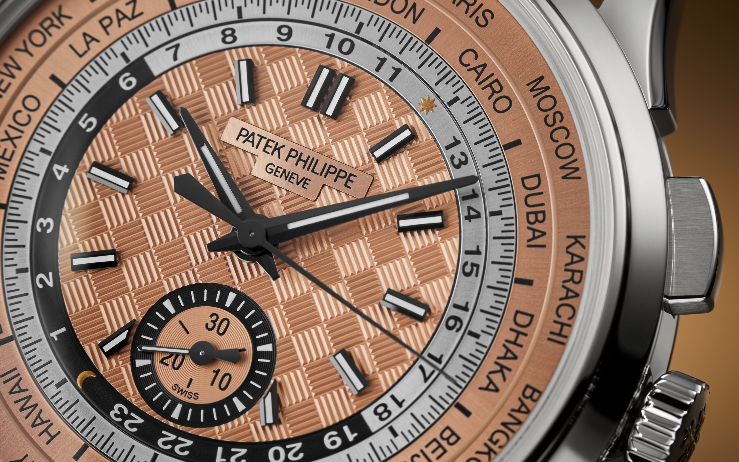 Complications World Time Chronograph Steel Salmon Dial 41mm Product Image 5