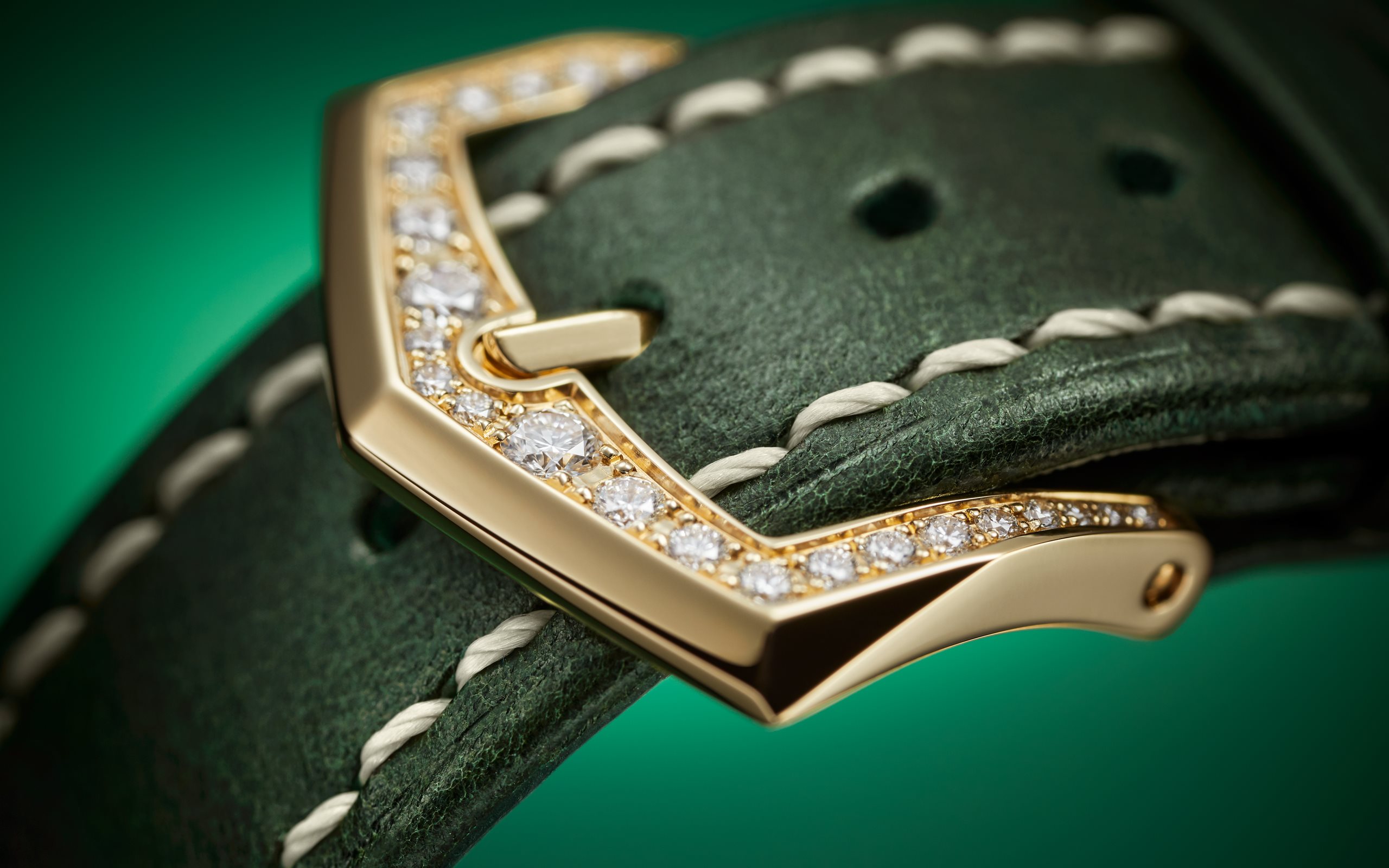 Complications World Time Rose Gold Diamond Green Dial 36mm Product Image 5