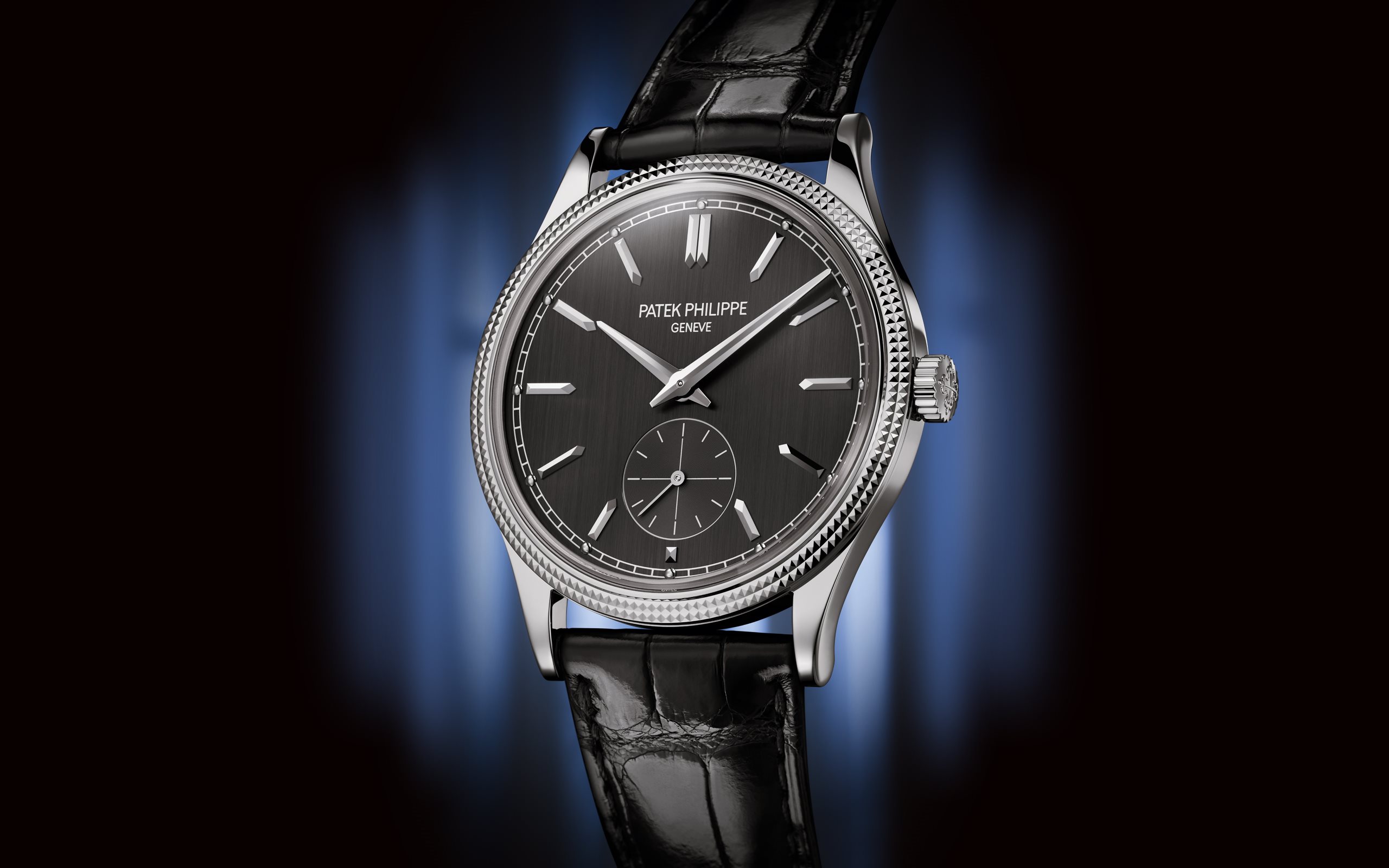 Calatrava Clous de Paris White Gold Grey Dial 39mm Product Image 1