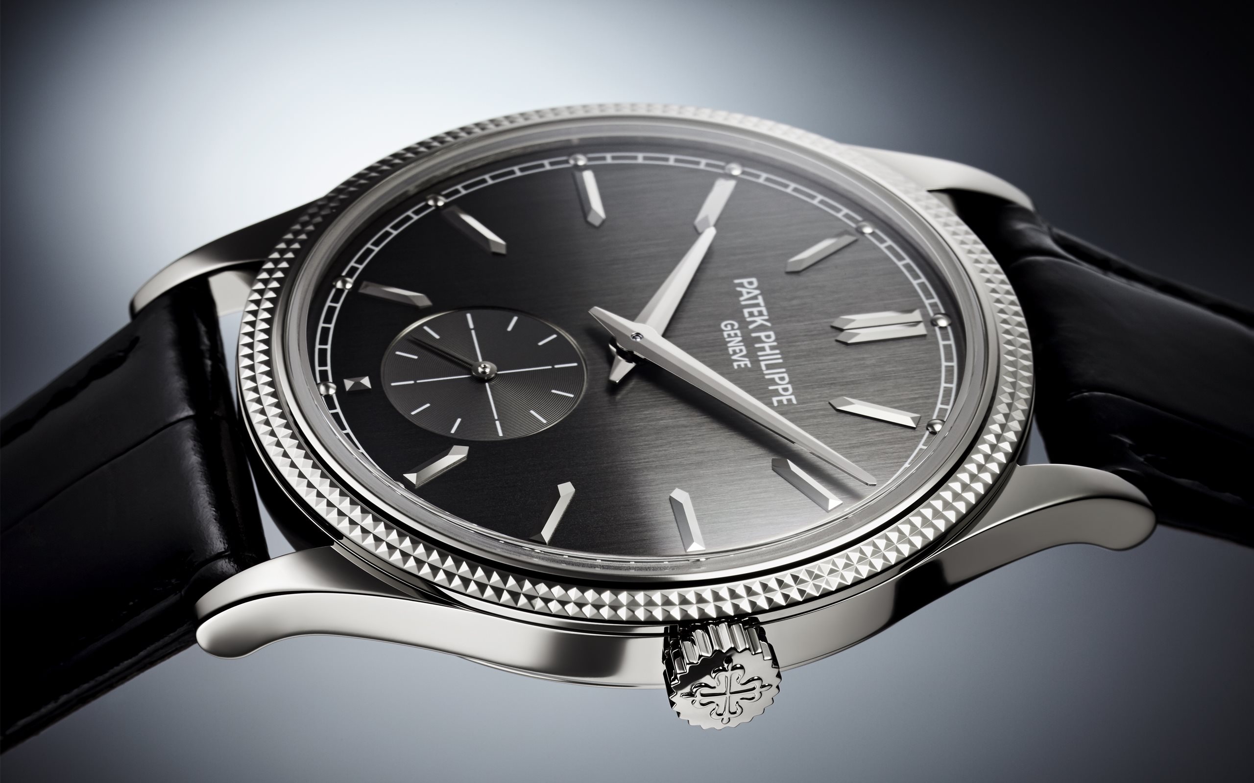 Calatrava Clous de Paris White Gold Grey Dial 39mm Product Image 4