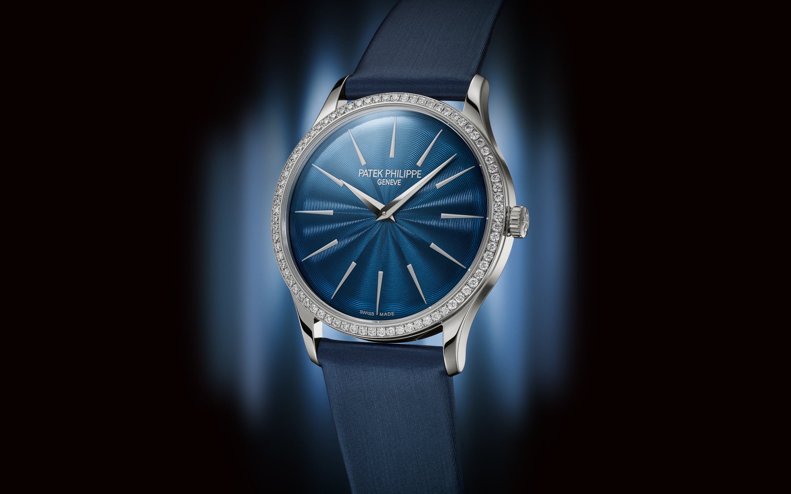 Calatrava White Gold Diamond Blue Dial 35mm Product Image 1