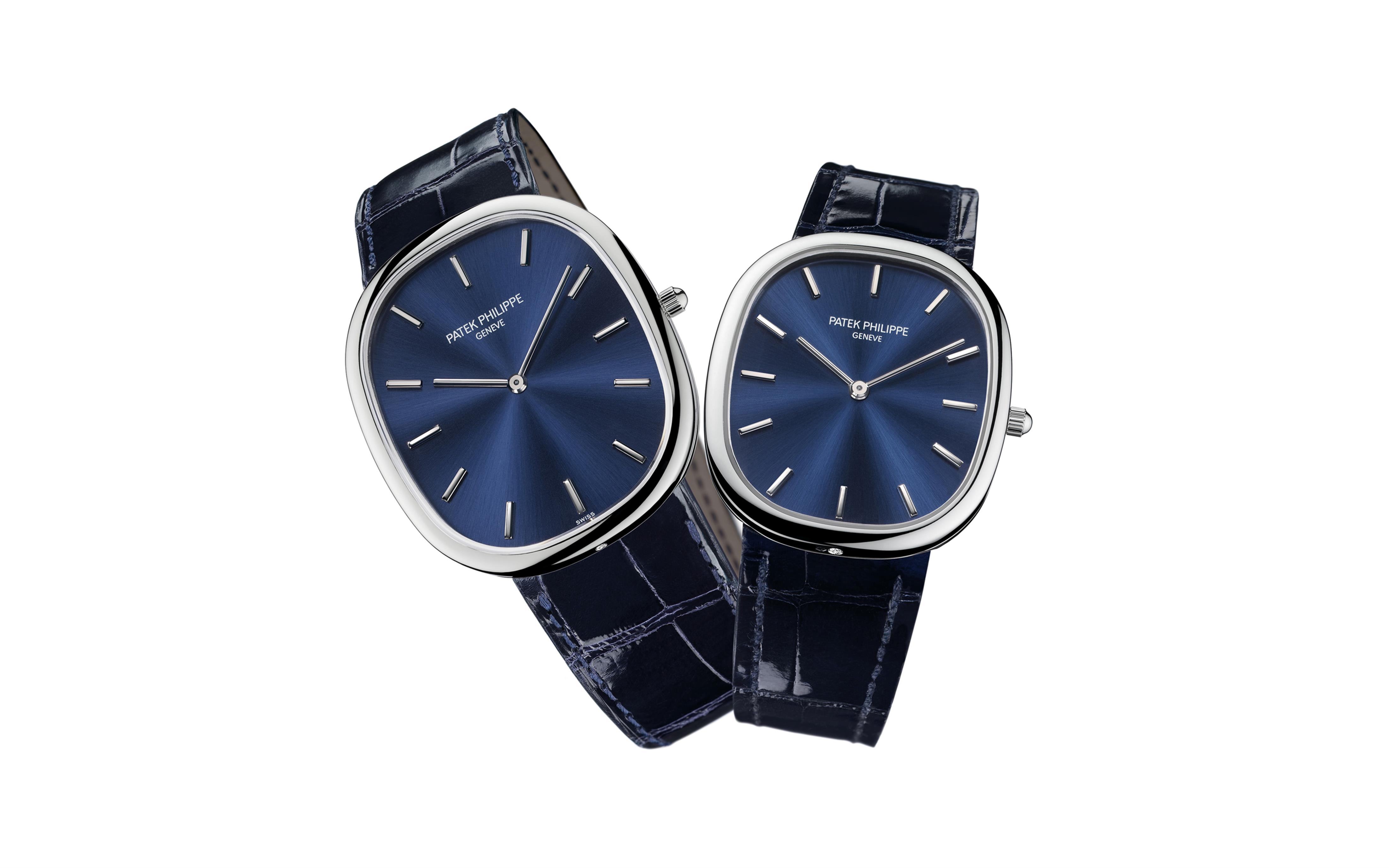 Golden Ellipse Platinum Blue Dial 34mm Product Image 2